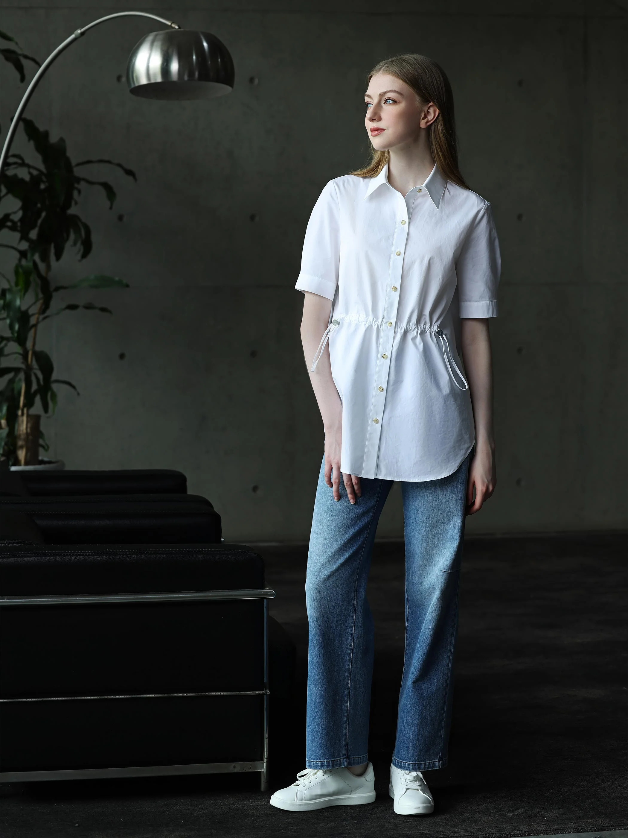 HIGH WAISTED STRAIGHT LEG DENIM - Image 8
