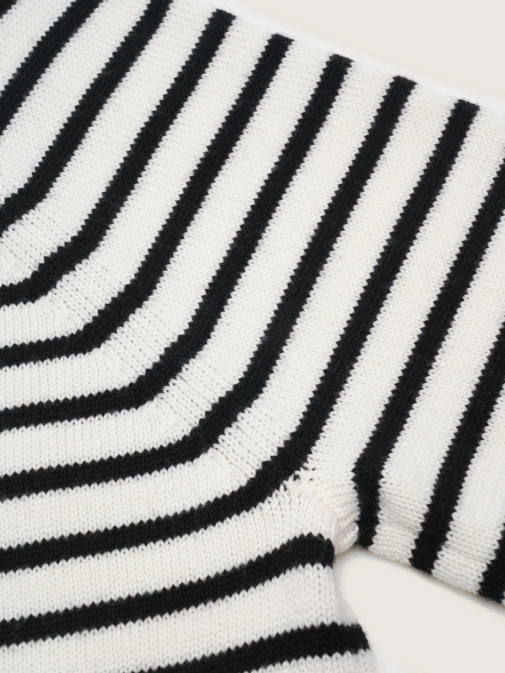 Ines Merino Stripe Quarter-Zip Knit - Image 9