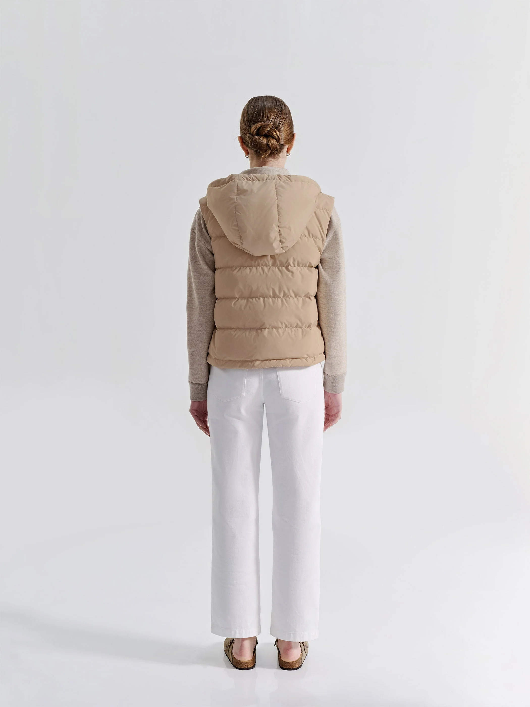 ISLA GOOSE DOWN CROPPED VEST - Image 3