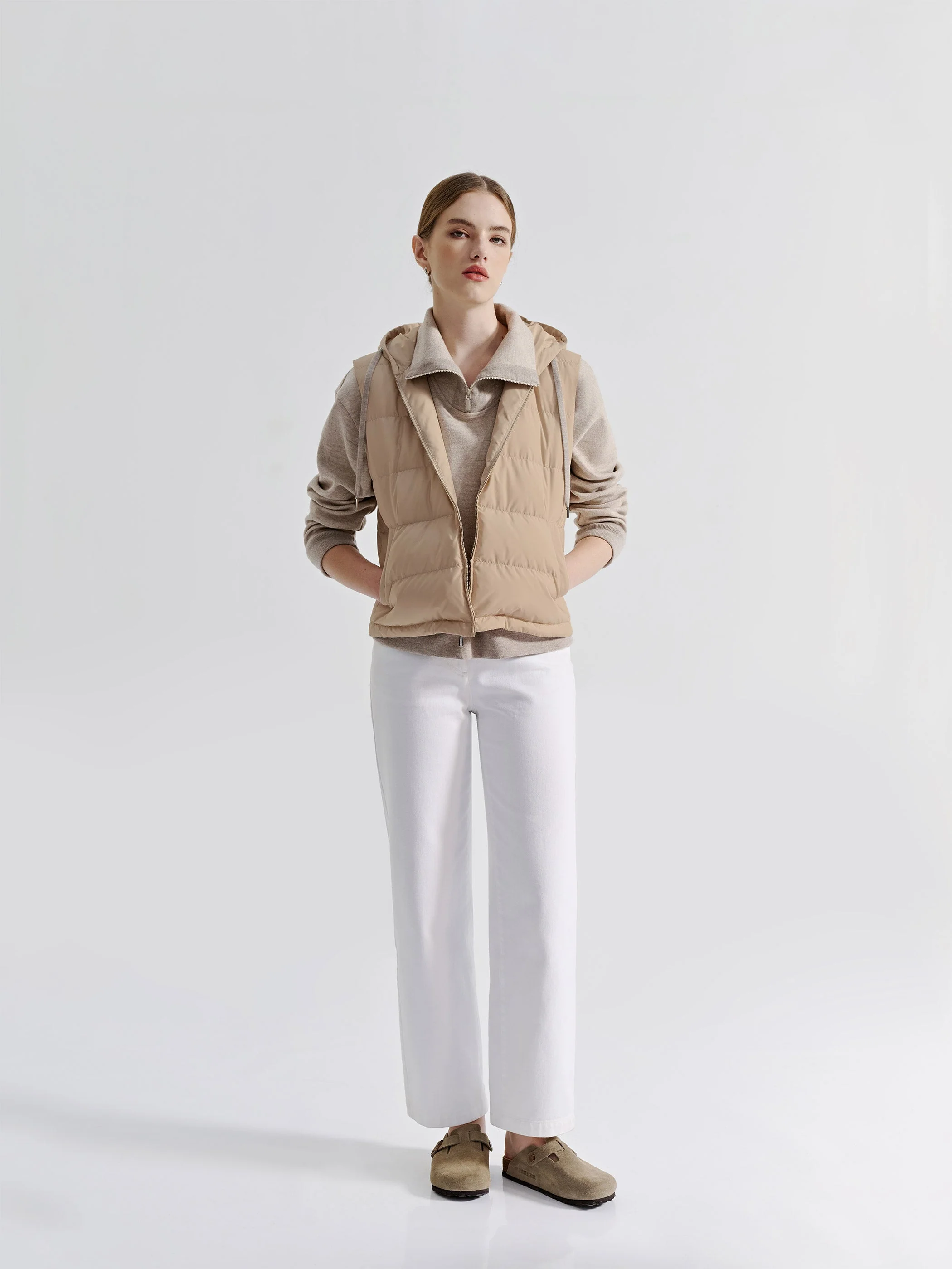 ISLA GOOSE DOWN CROPPED VEST - Image 5