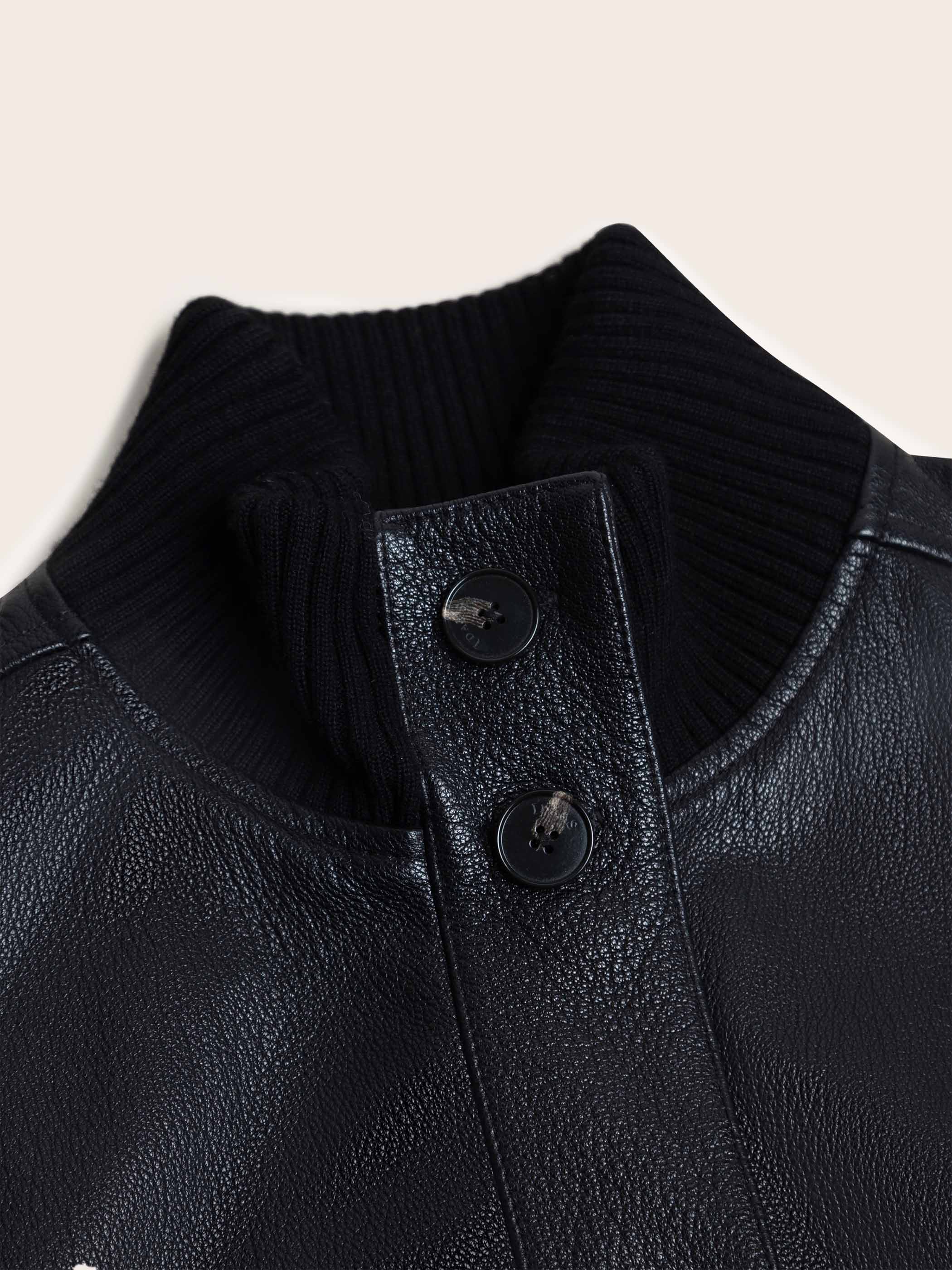 ISOLDE LEATHER BOMBER JACKET - Image 10