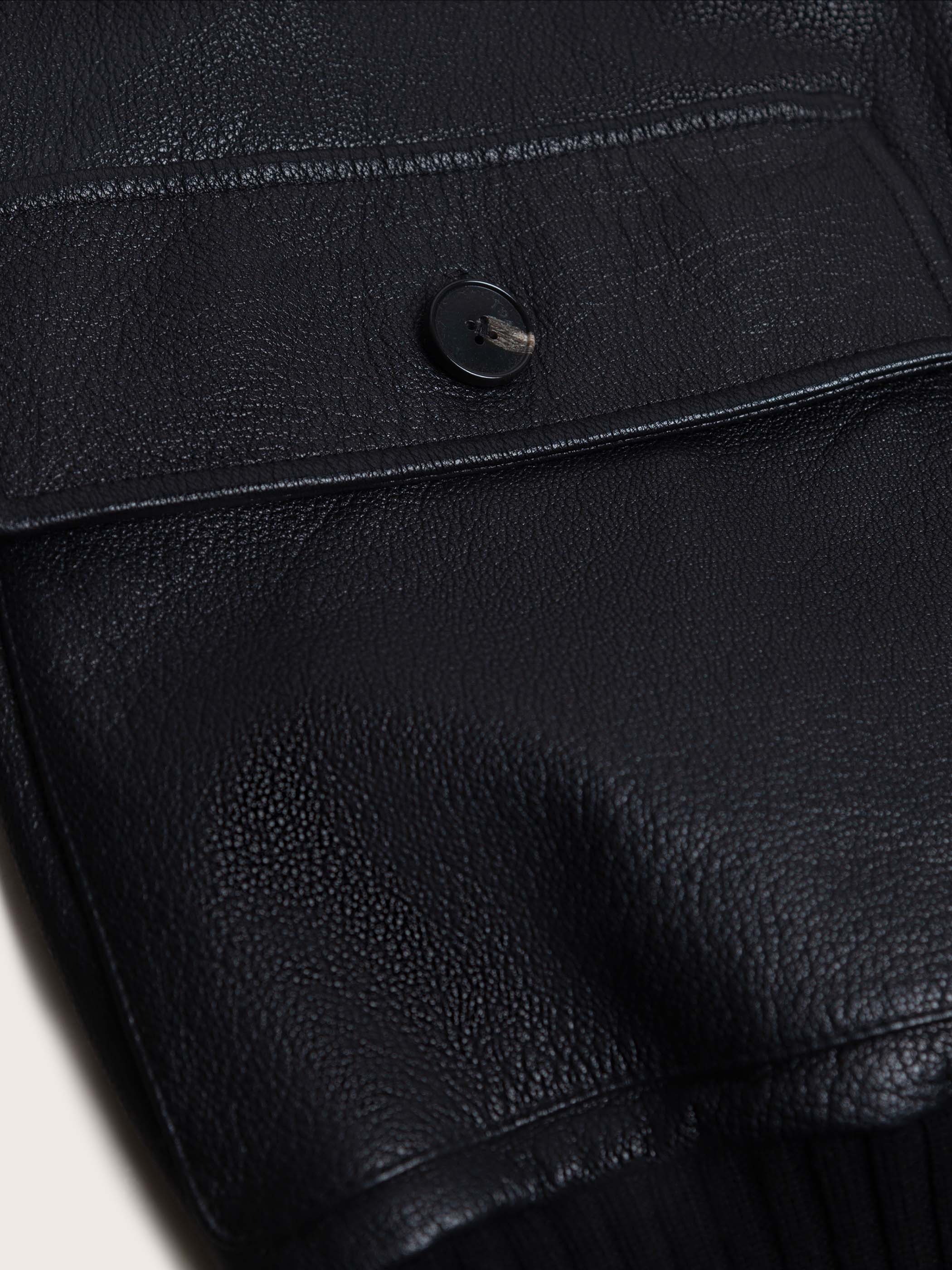 ISOLDE LEATHER BOMBER JACKET - Image 12