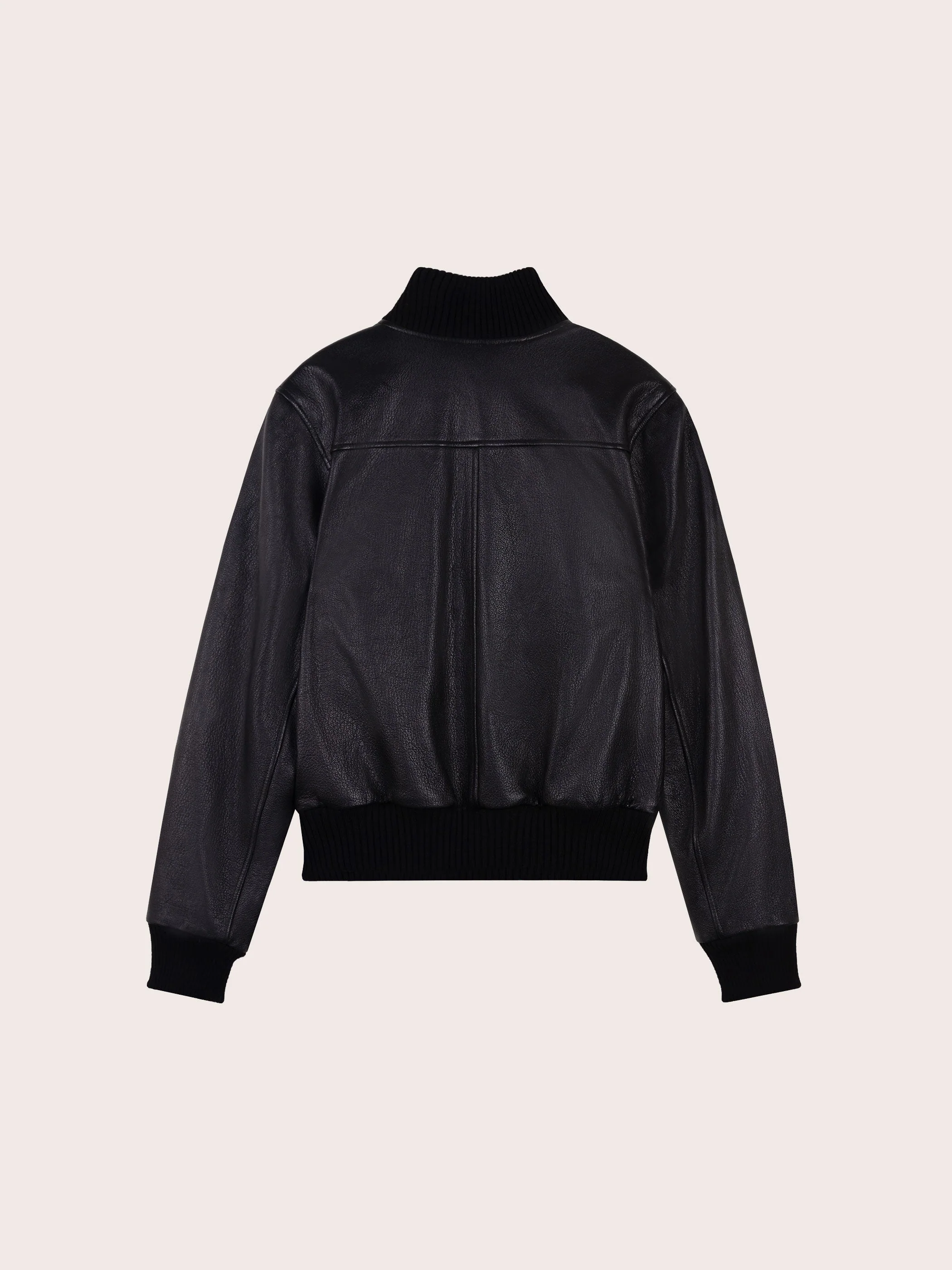 ISOLDE LEATHER BOMBER JACKET - Image 9