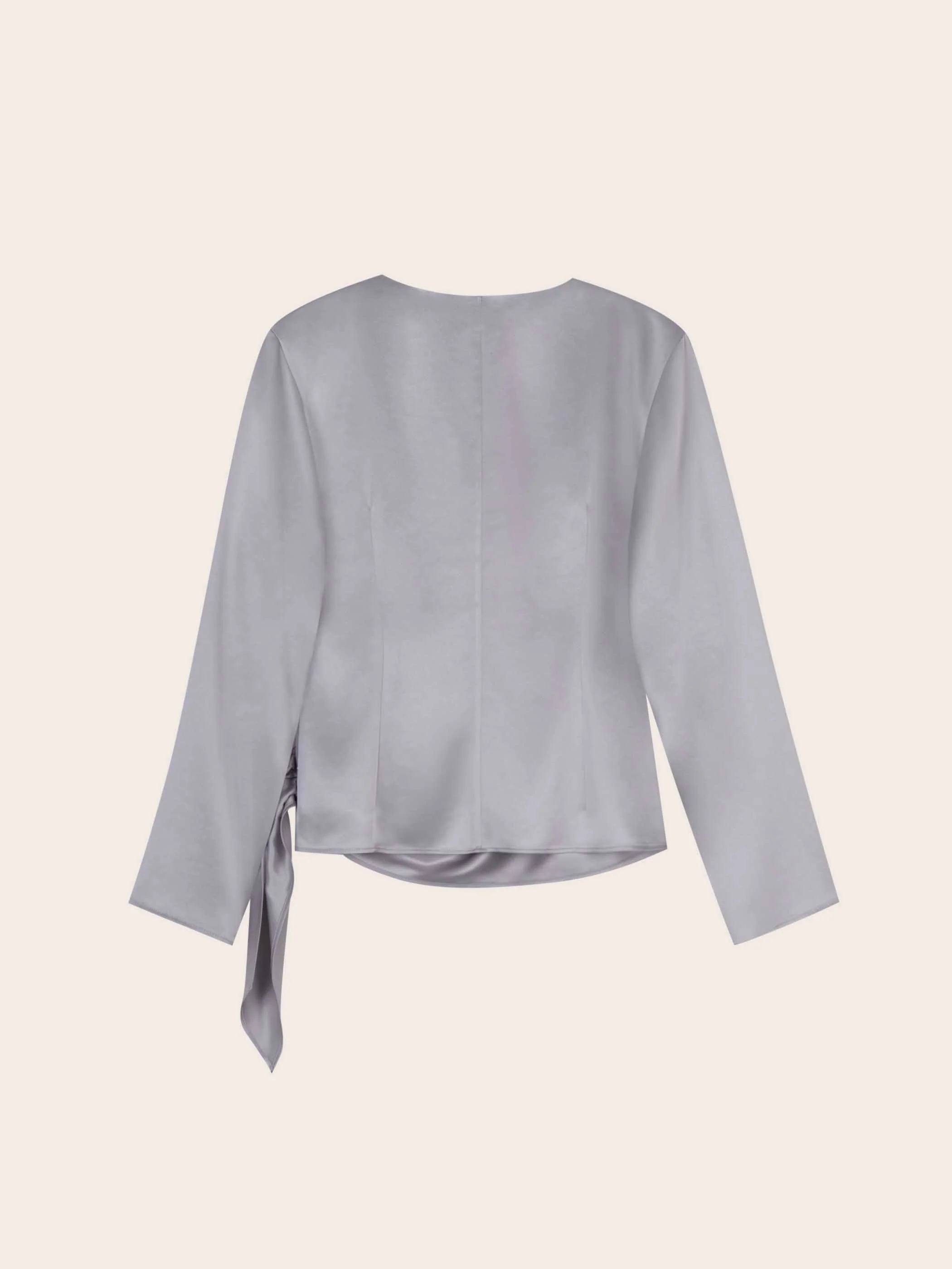 Juliette Satin Wrap 
Blouse - Image 7
