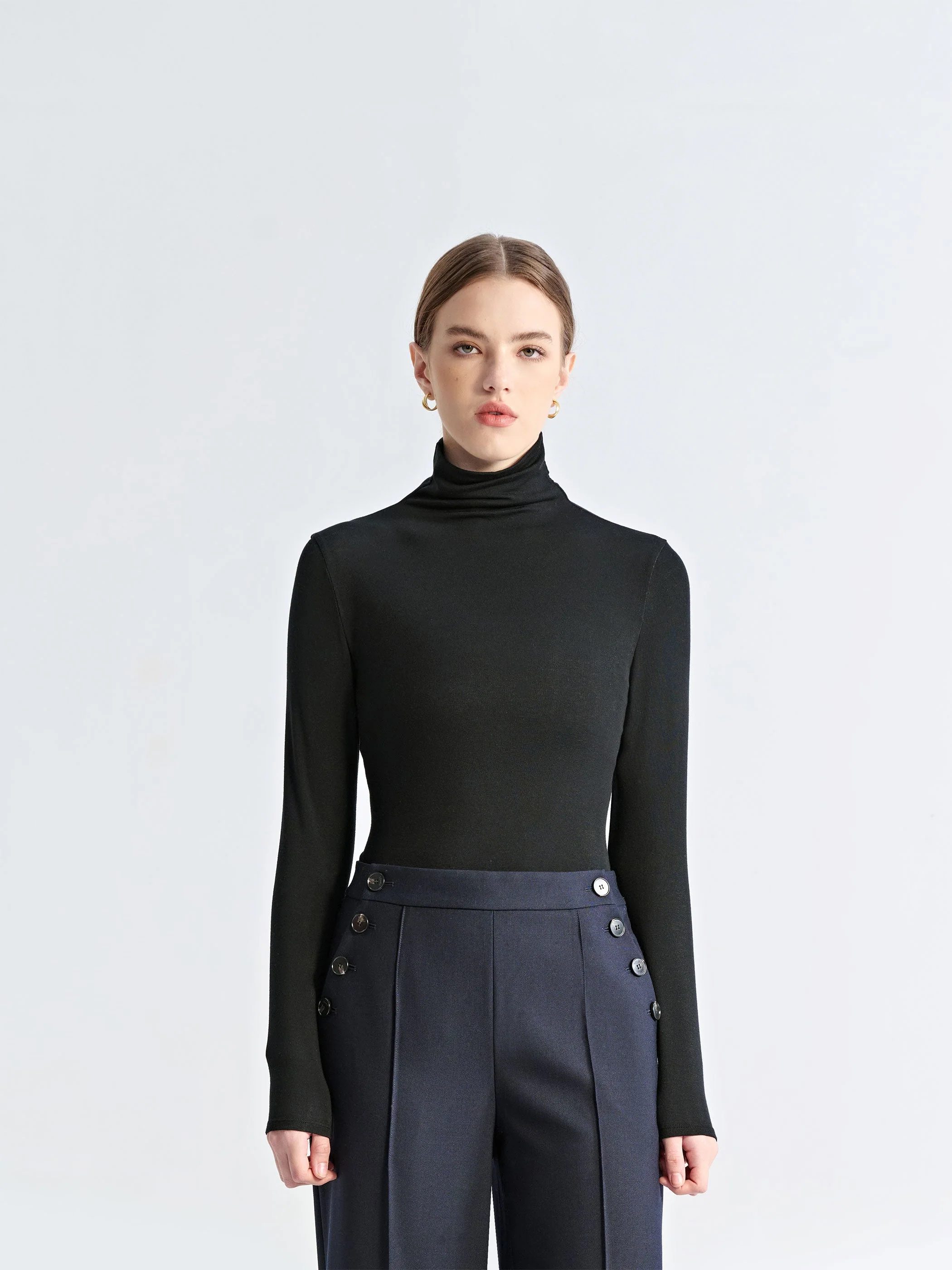 Juno Lyocell/Wool Turtleneck - Image 4