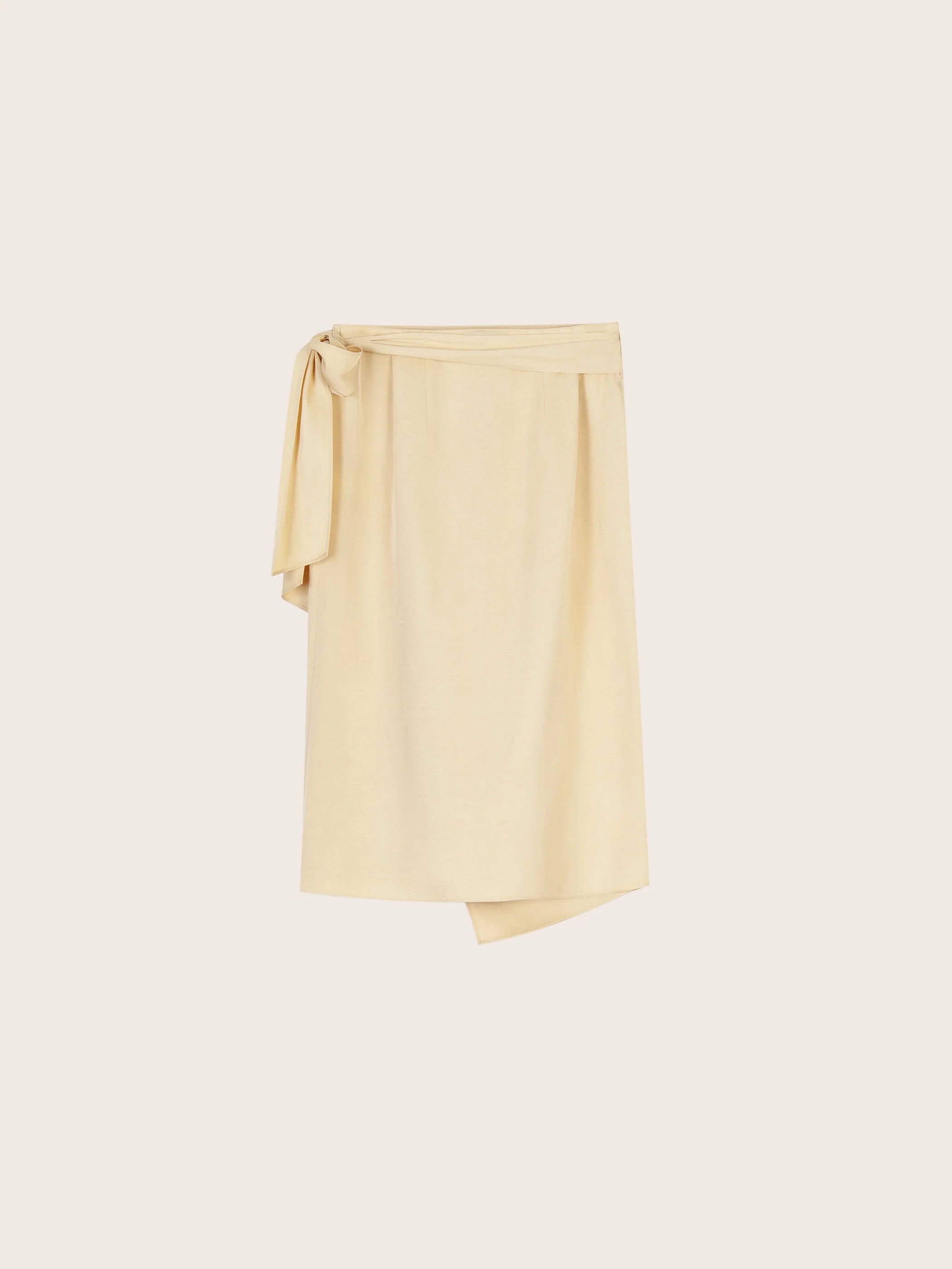 Jane Linen Wrap Midi Skirt - Image 4