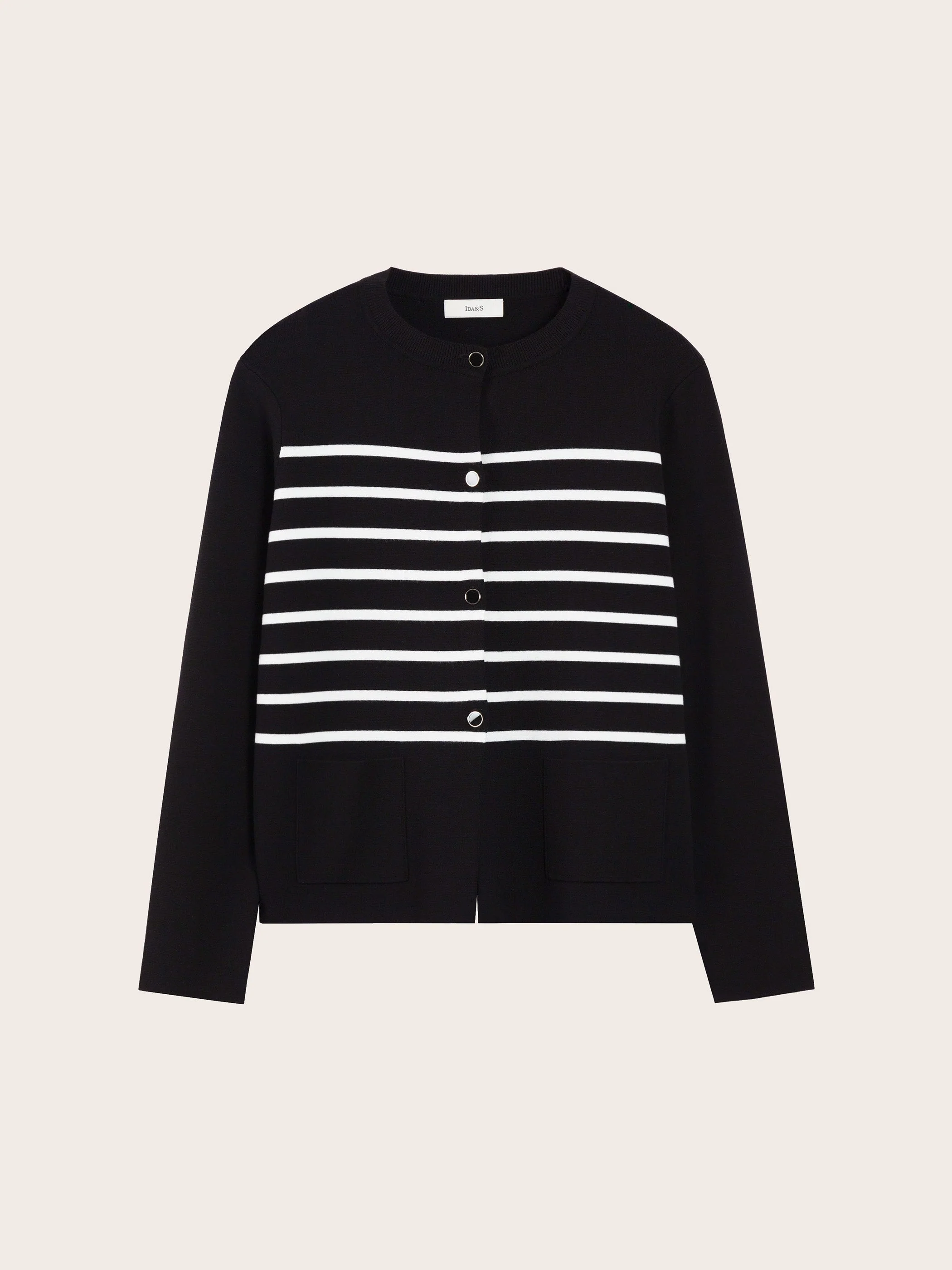CREW NECK BUTTON FRONT CARDIGAN - Image 9
