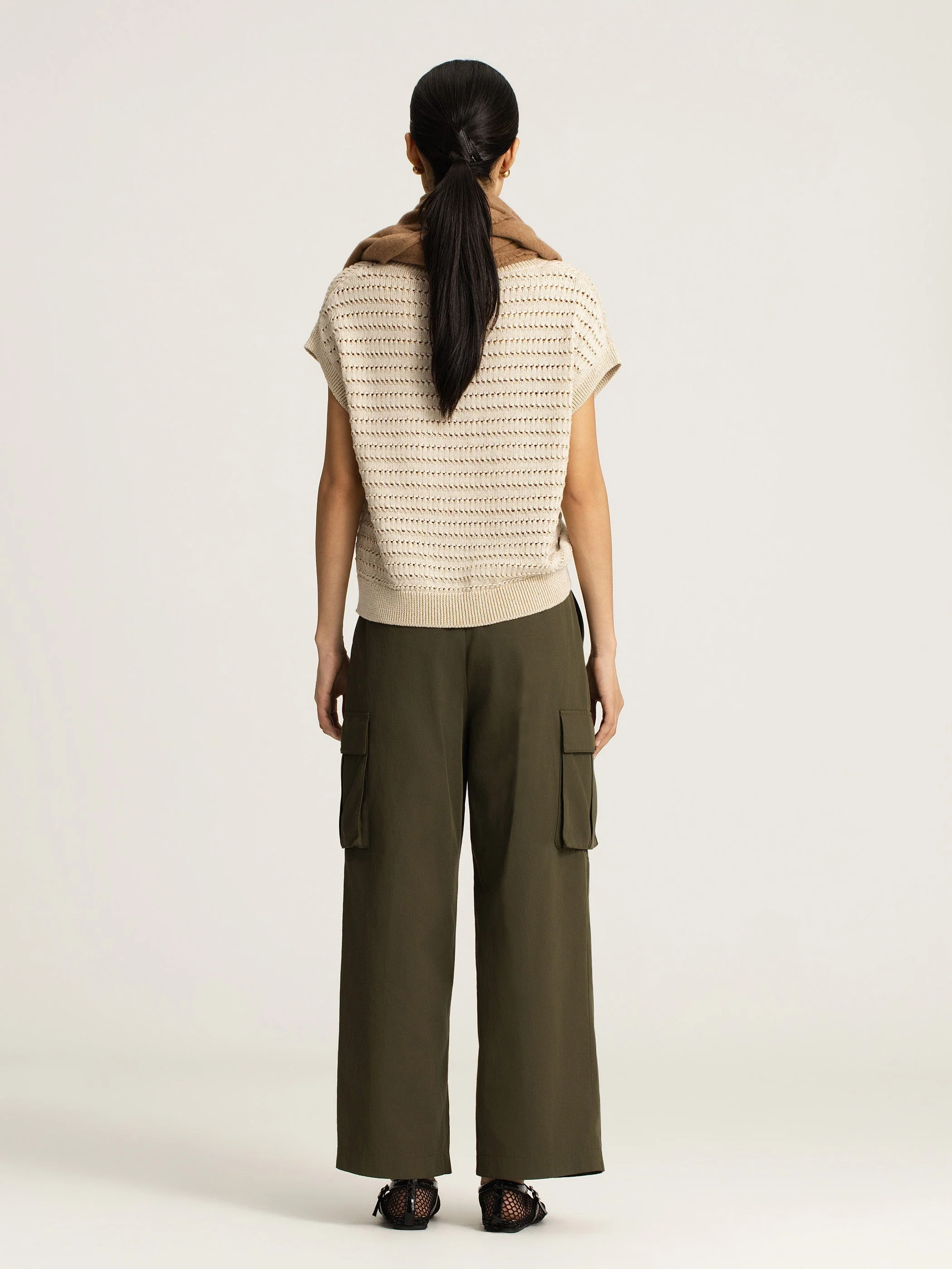 Langham Wool Cashmere Scarf - Image 3