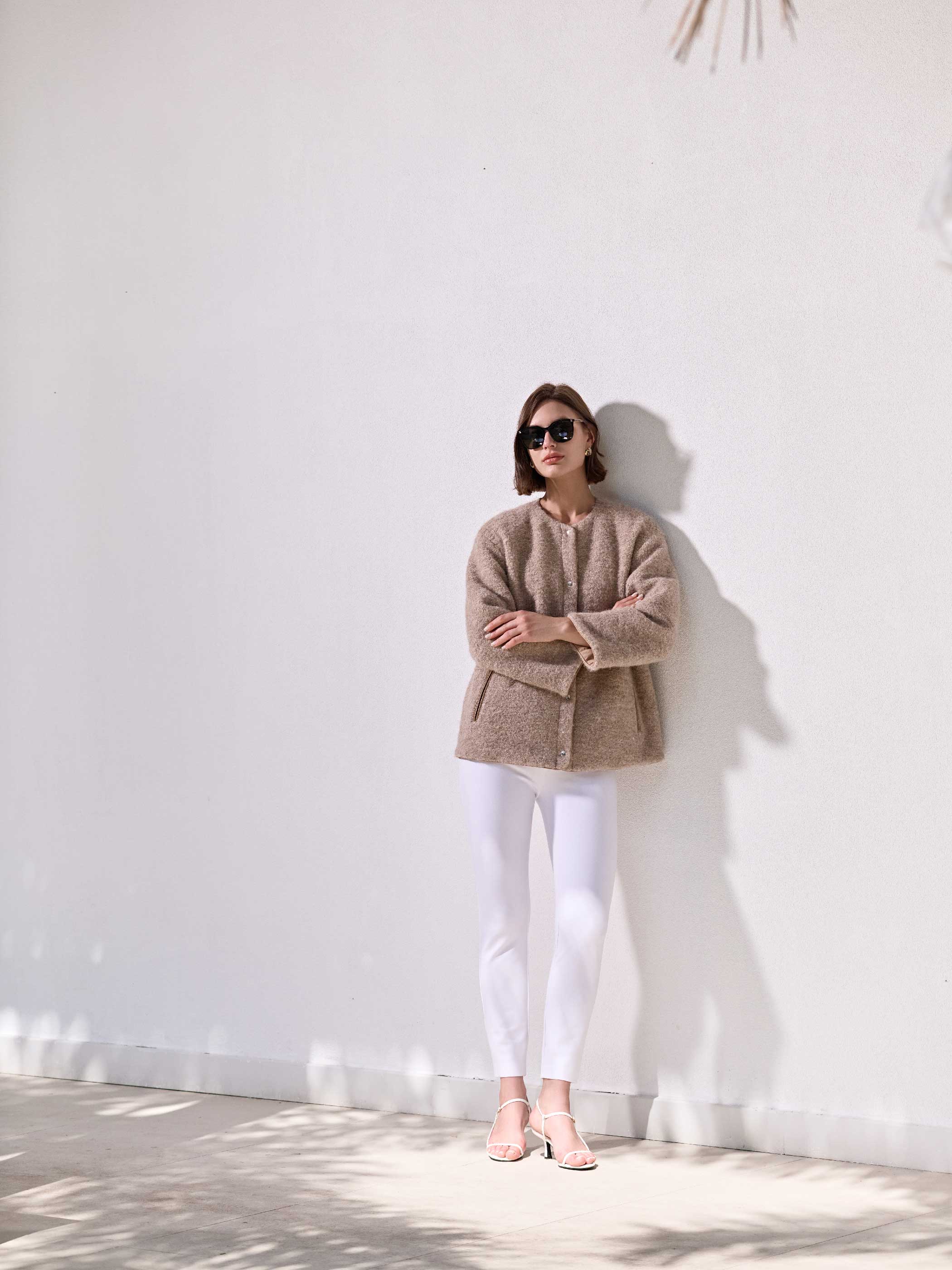 LAYLA ALPACA WOOL SNAP JACKET - Image 3