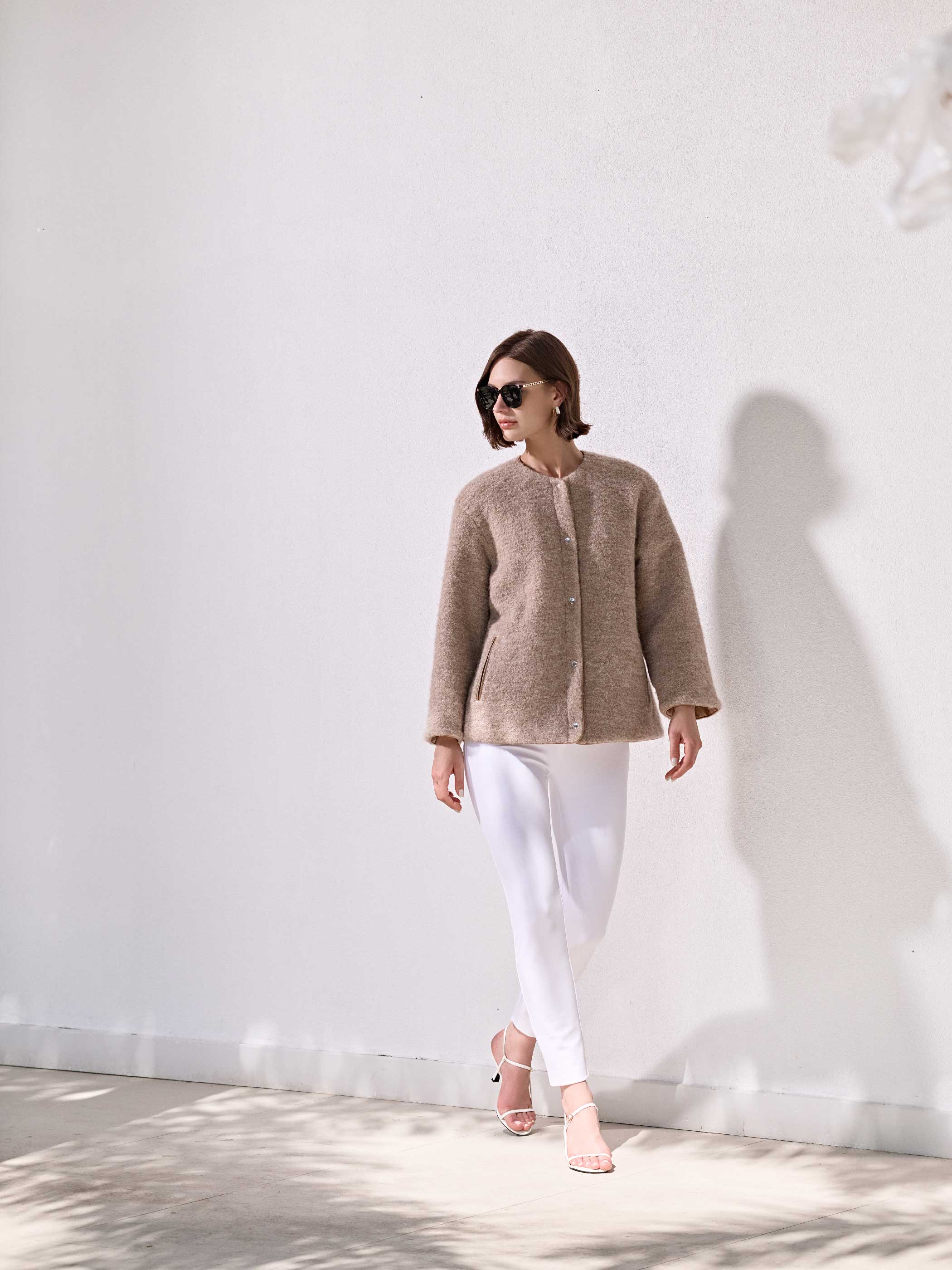 LAYLA ALPACA WOOL SNAP JACKET - Image 4