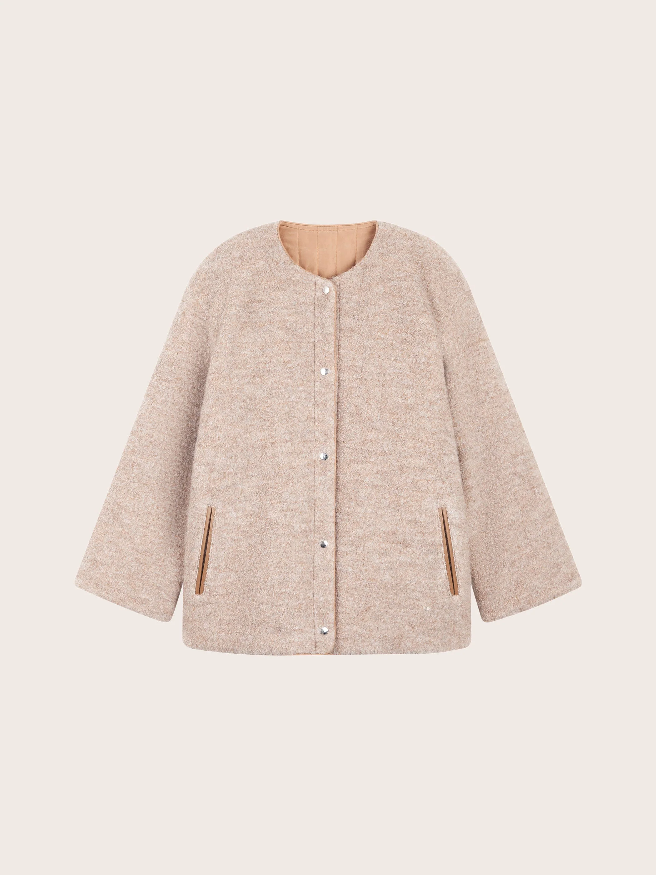 LAYLA ALPACA WOOL SNAP JACKET - Image 5