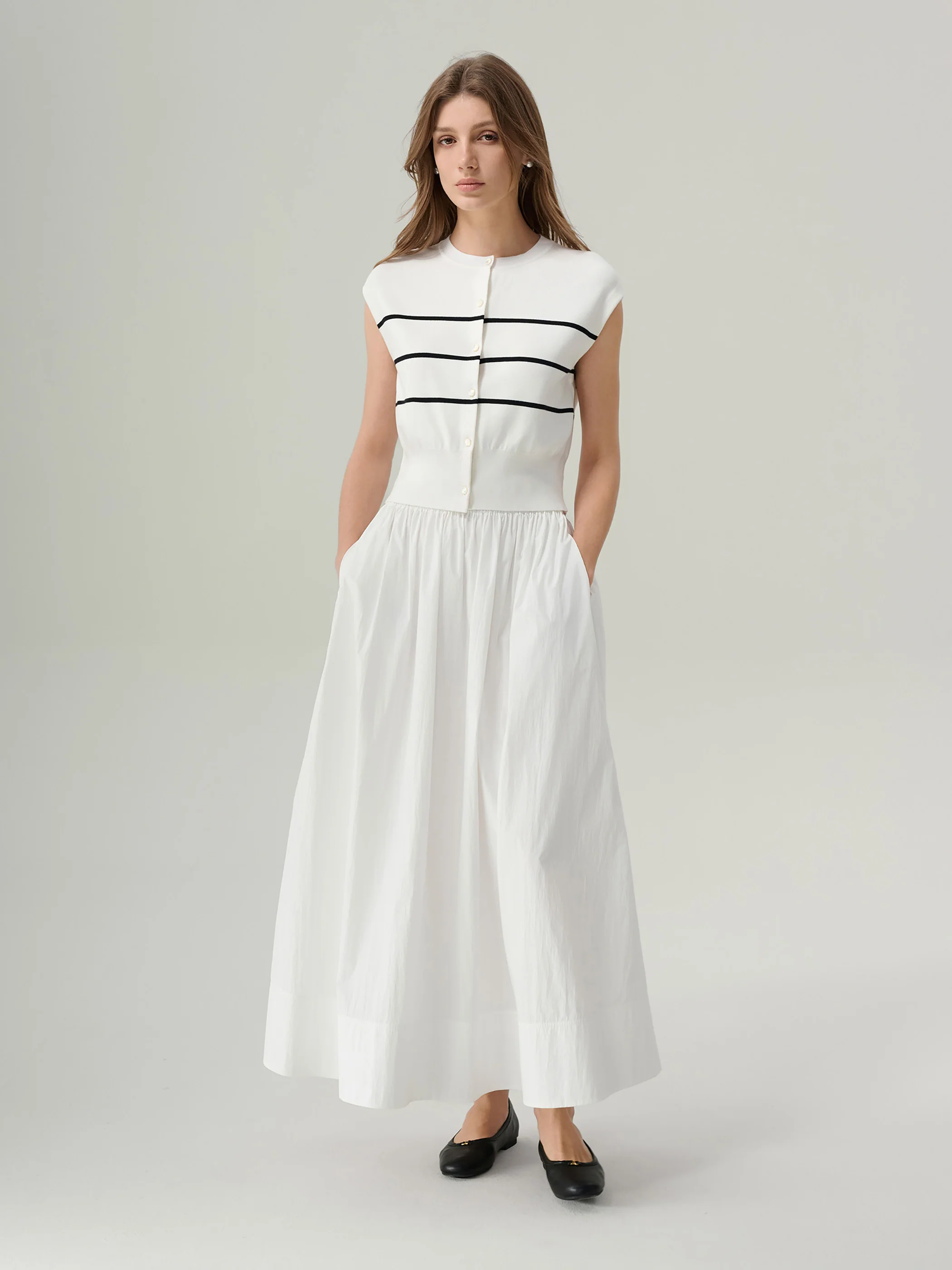 Lena Striped Button Up Top - Image 3