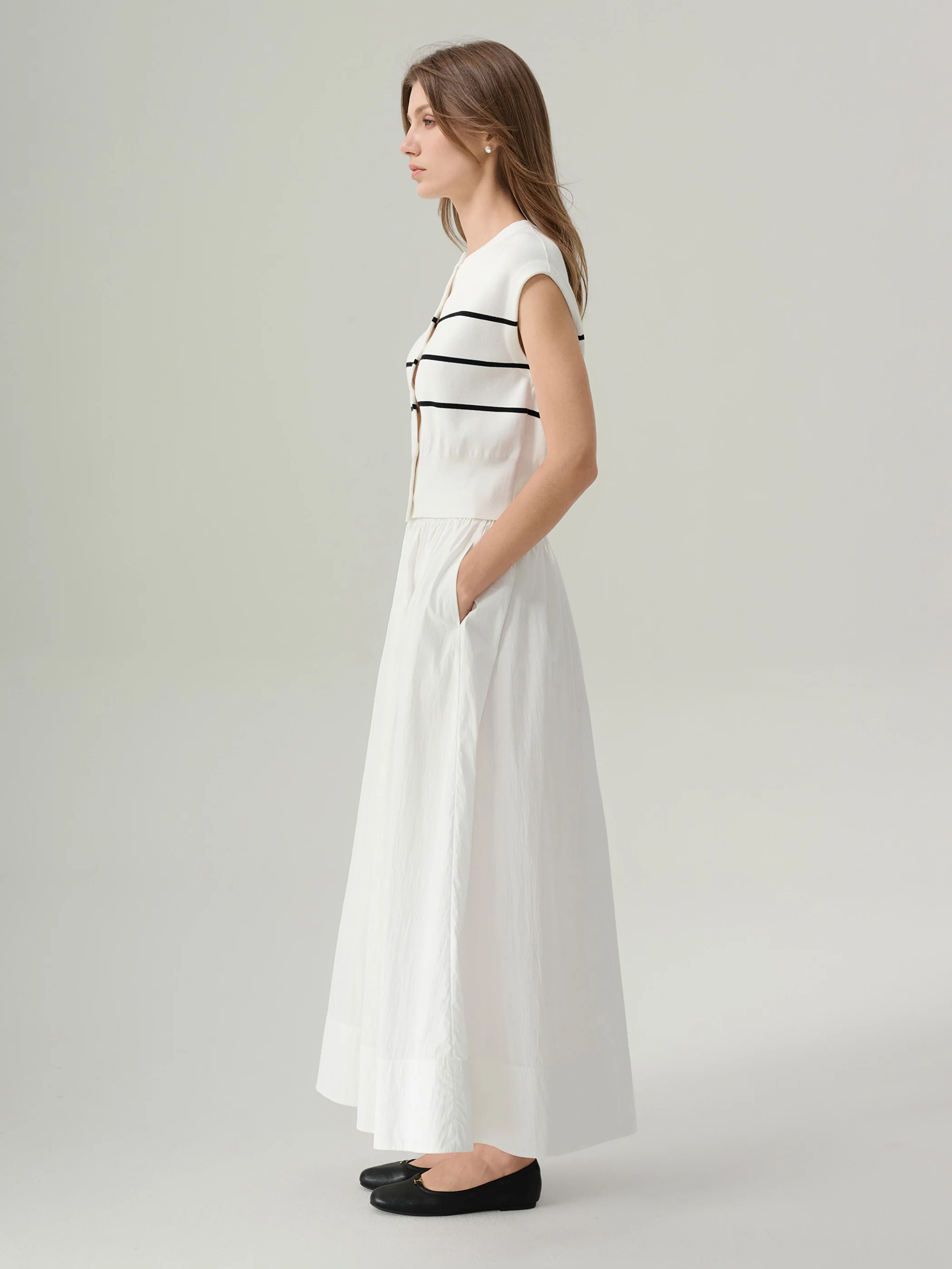 Lena Striped Button Up Top - Image 4