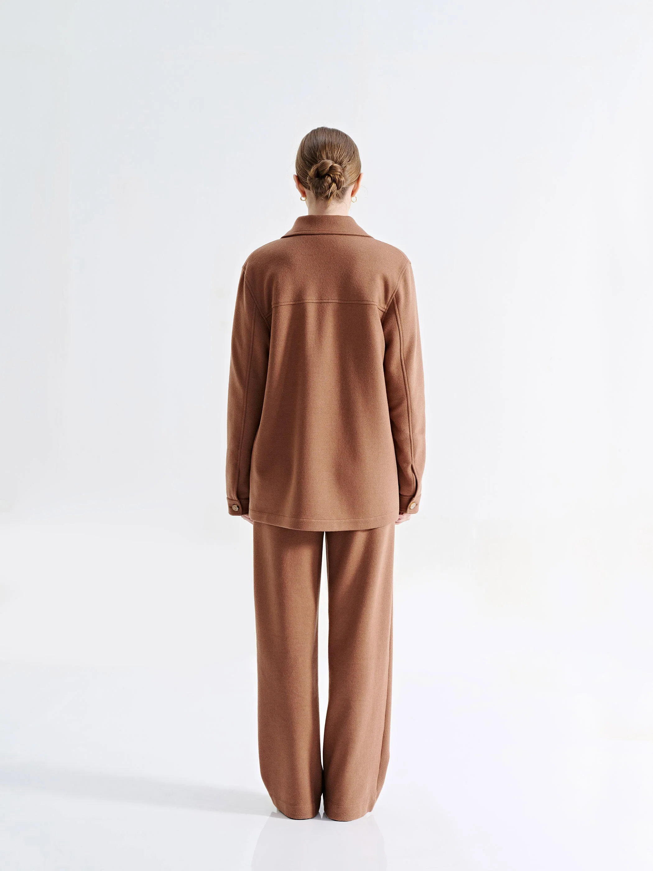 LENI WOOL/COTTON BUTTON UP - Image 3