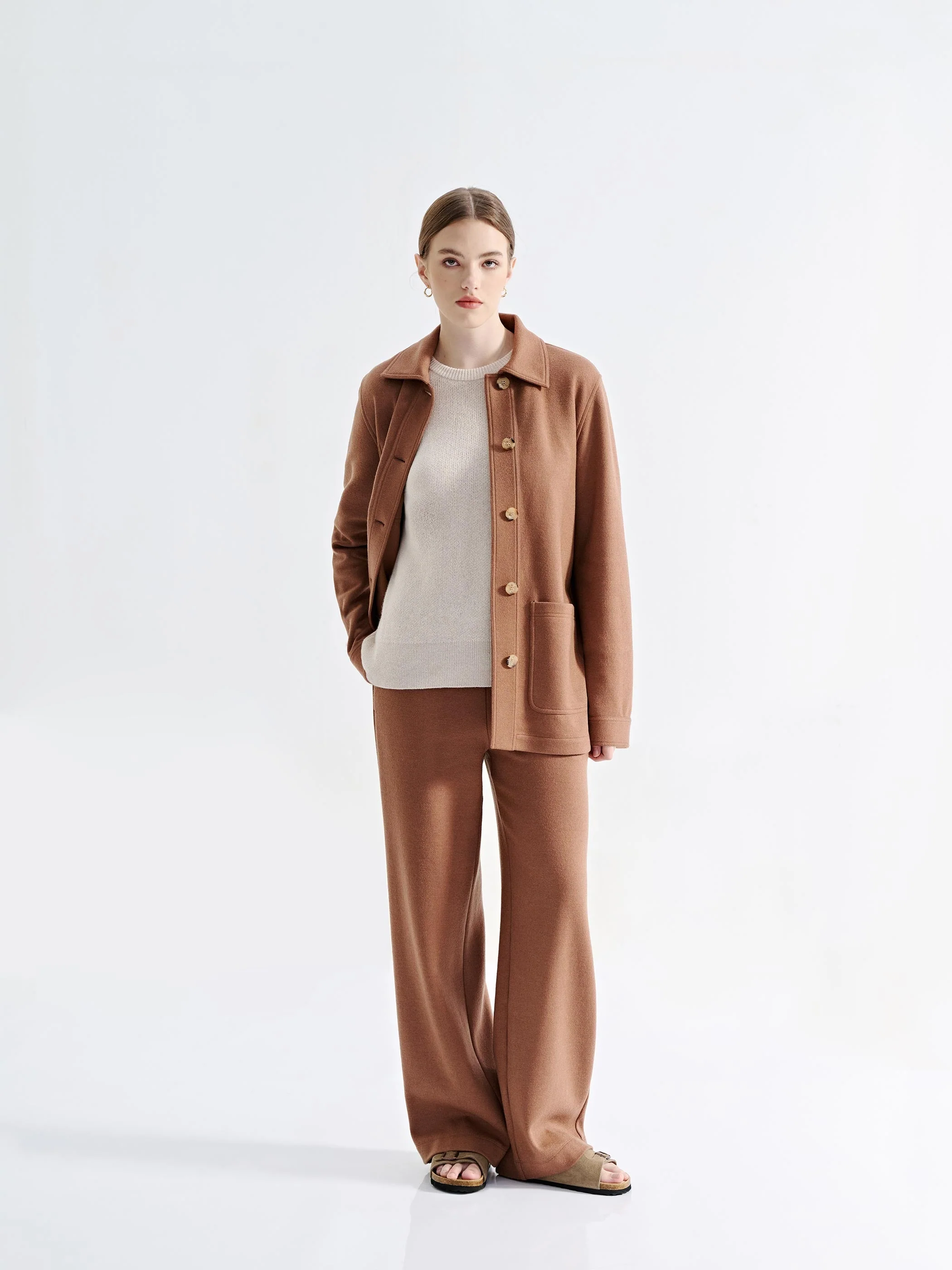 LENI WOOL/COTTON BUTTON UP - Image 5