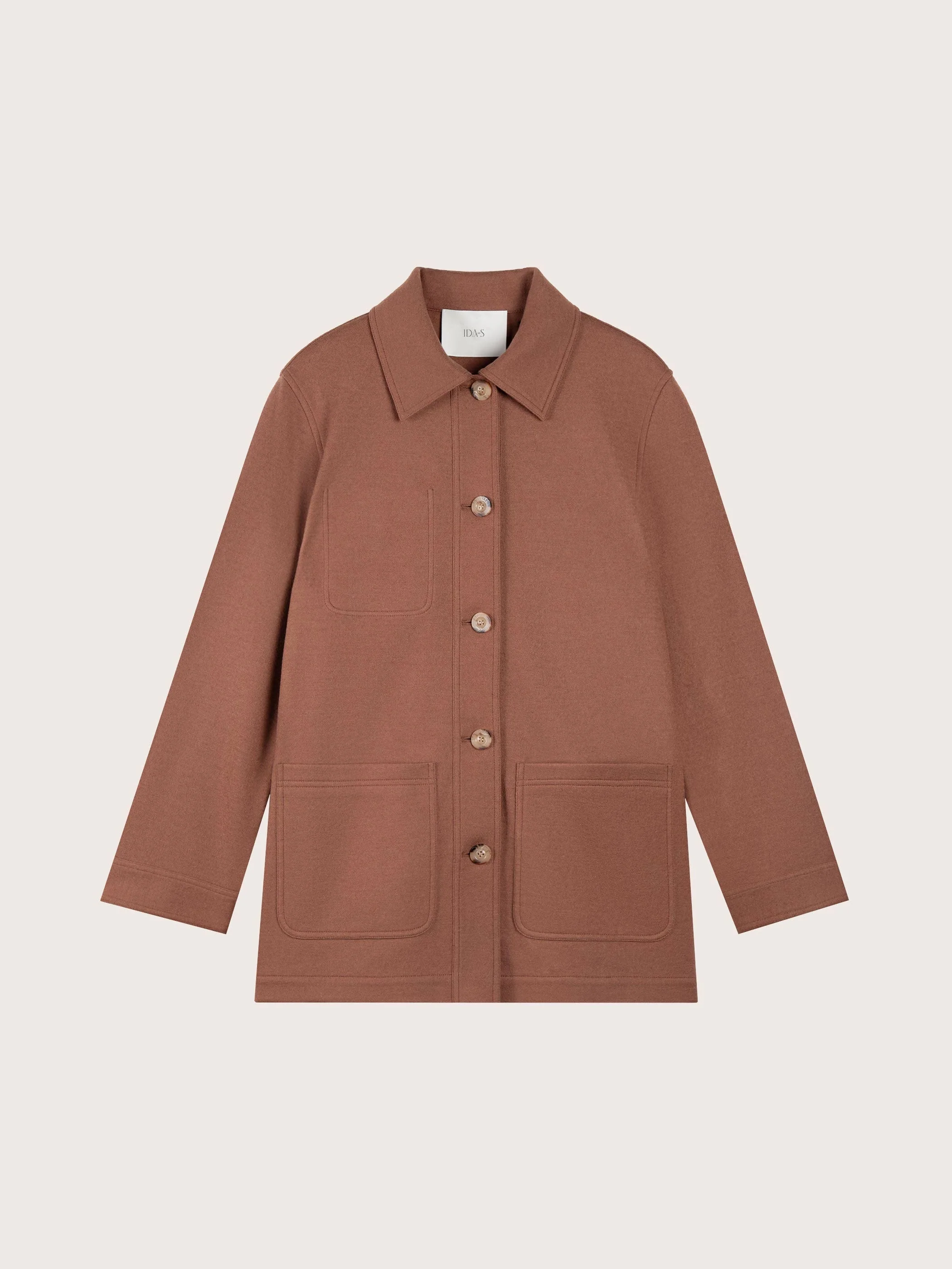 LENI WOOL/COTTON BUTTON UP - Image 7