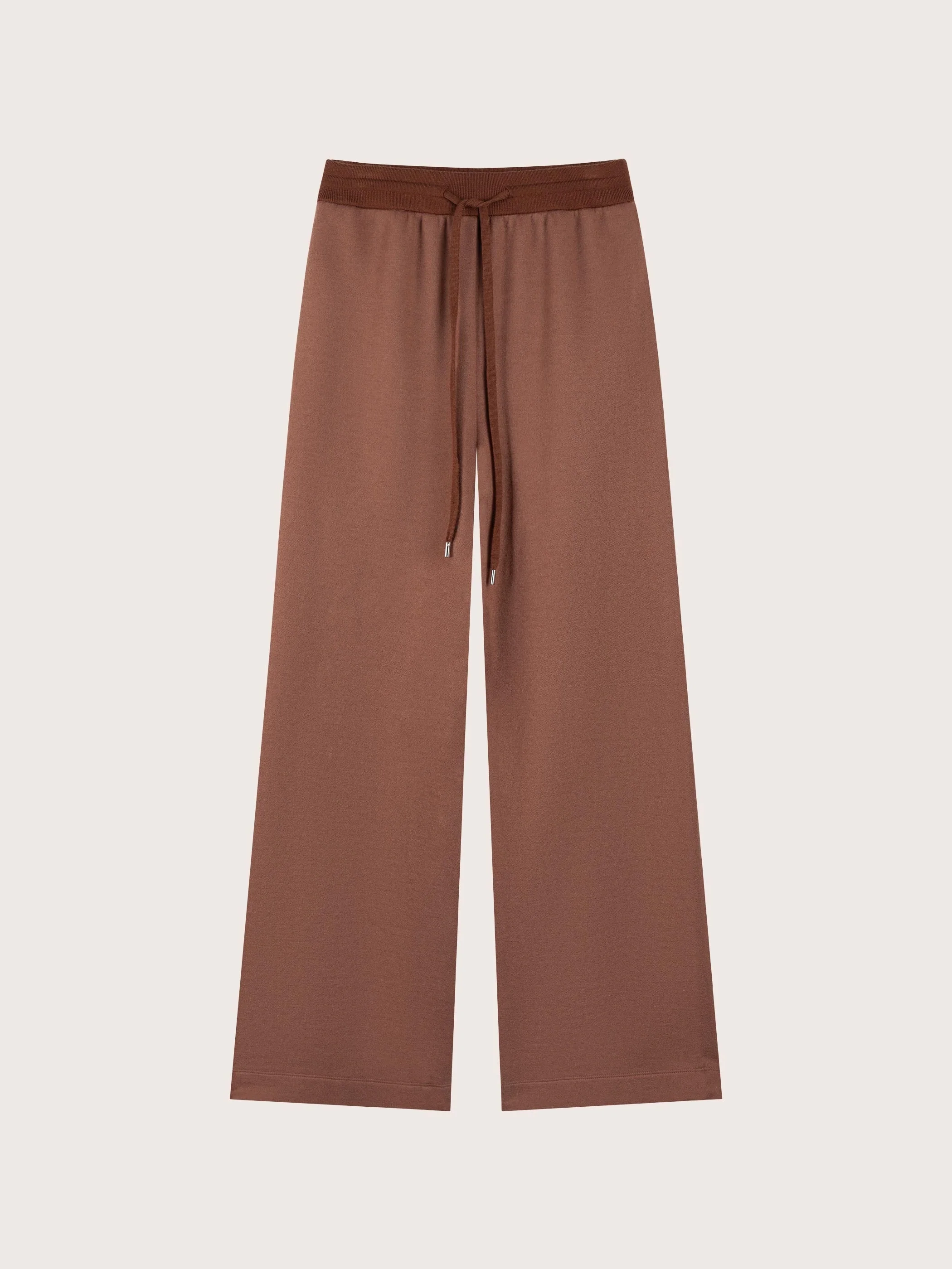 LENI WOOL/COTTON WIDE LEG PANTS - Image 6