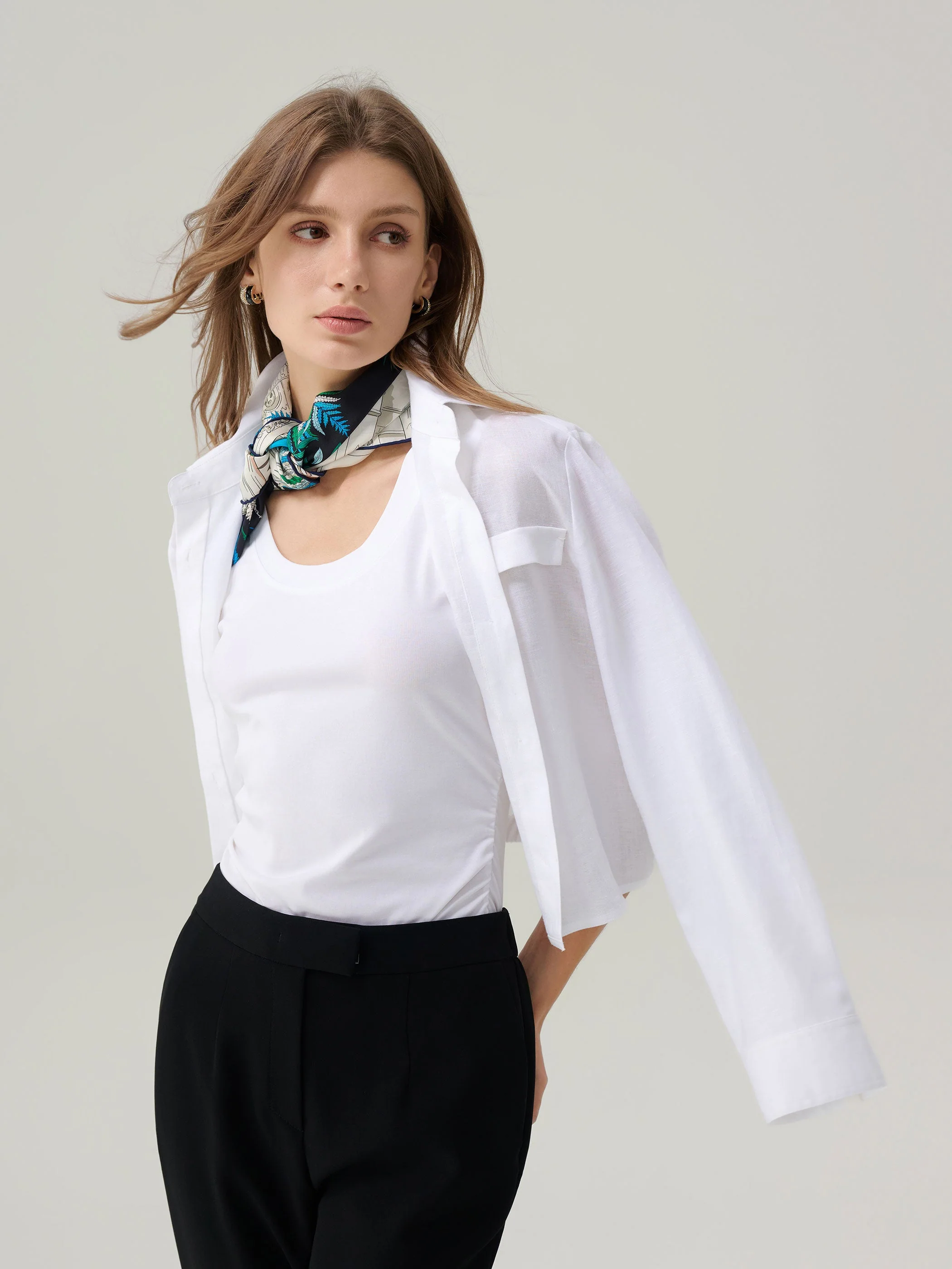 Lilah Linen Button Down Top - Image 4
