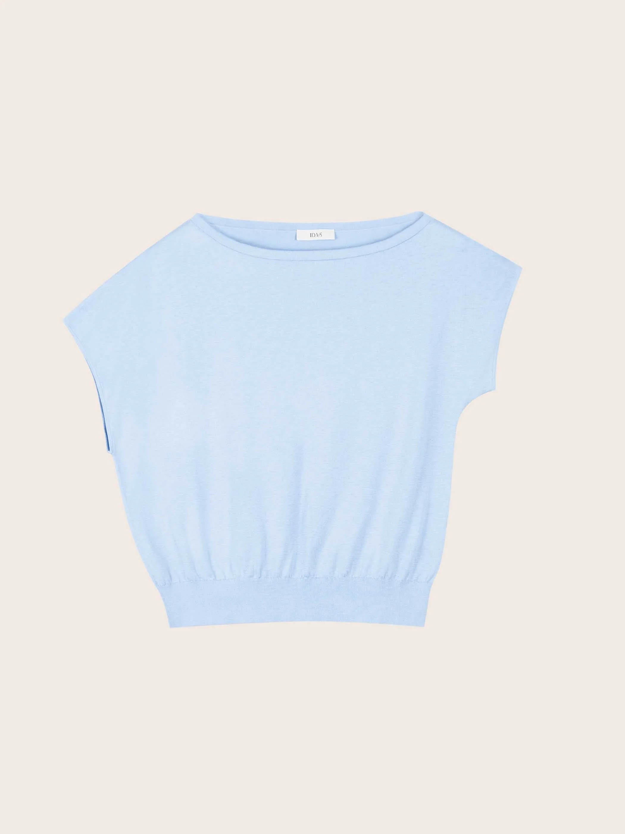 Lilia Cool Blue Silk Top - Image 5