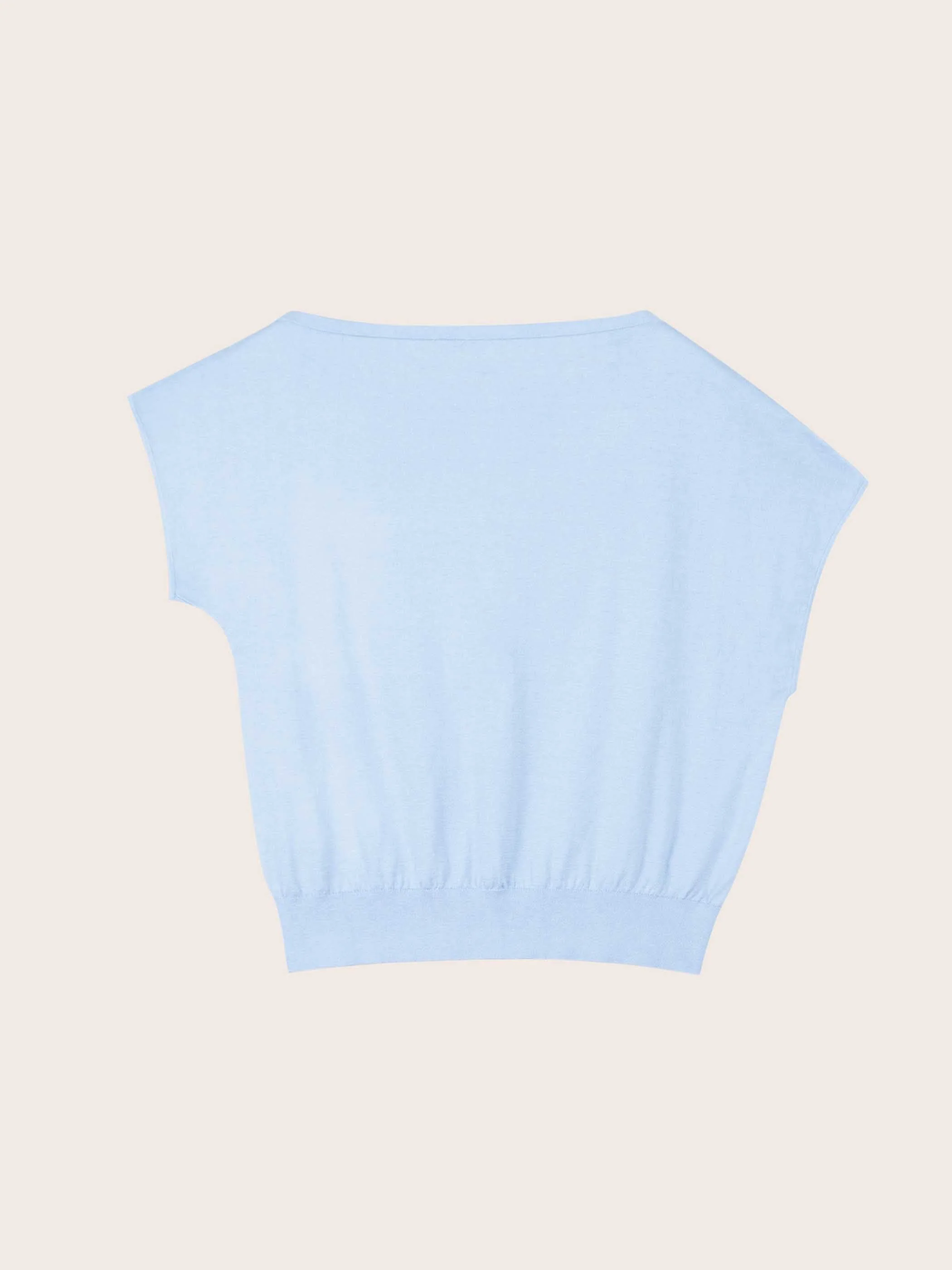 Lilia Cool Blue Silk Top - Image 6