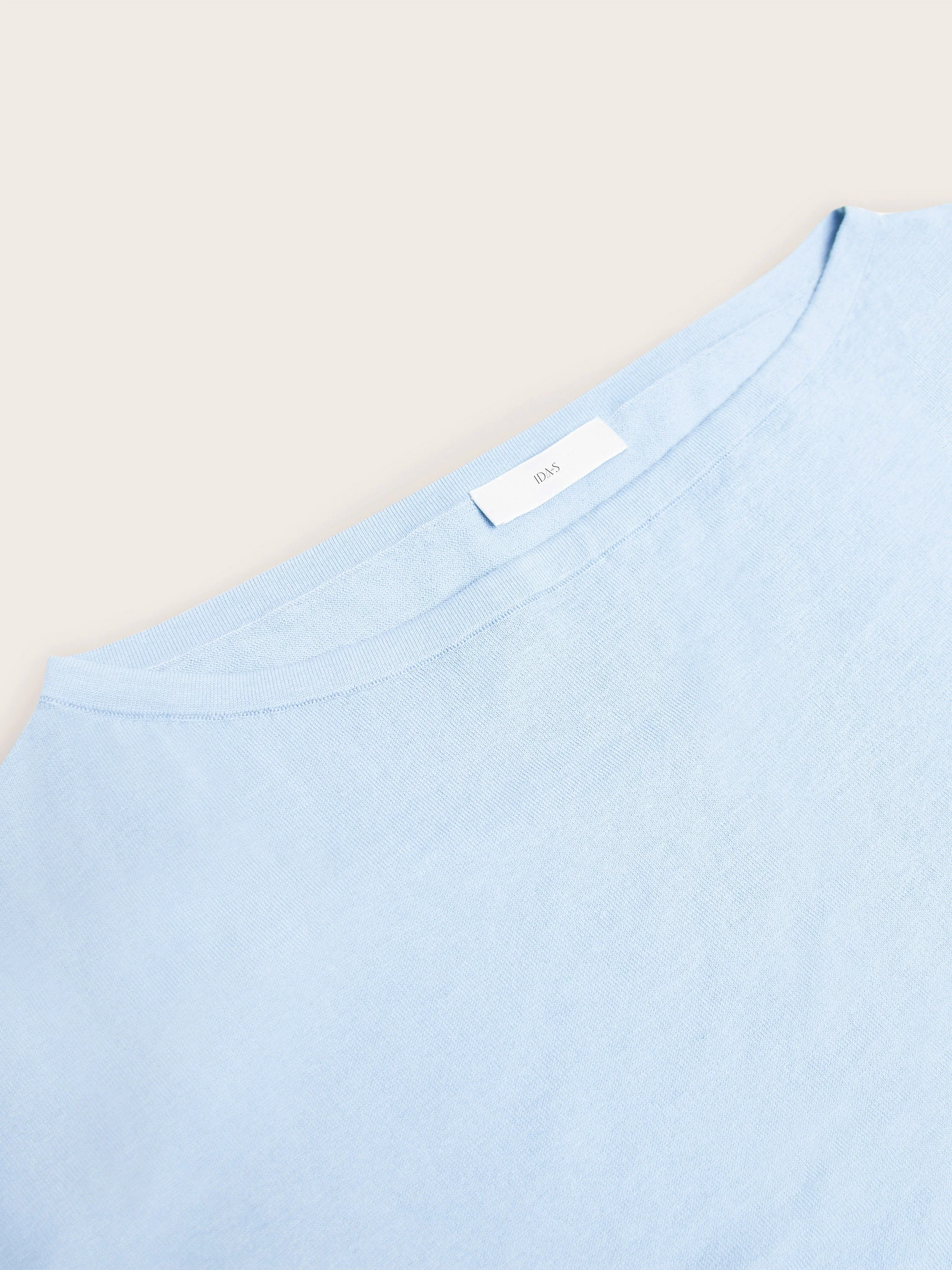 Lilia Cool Blue Silk Top - Image 7