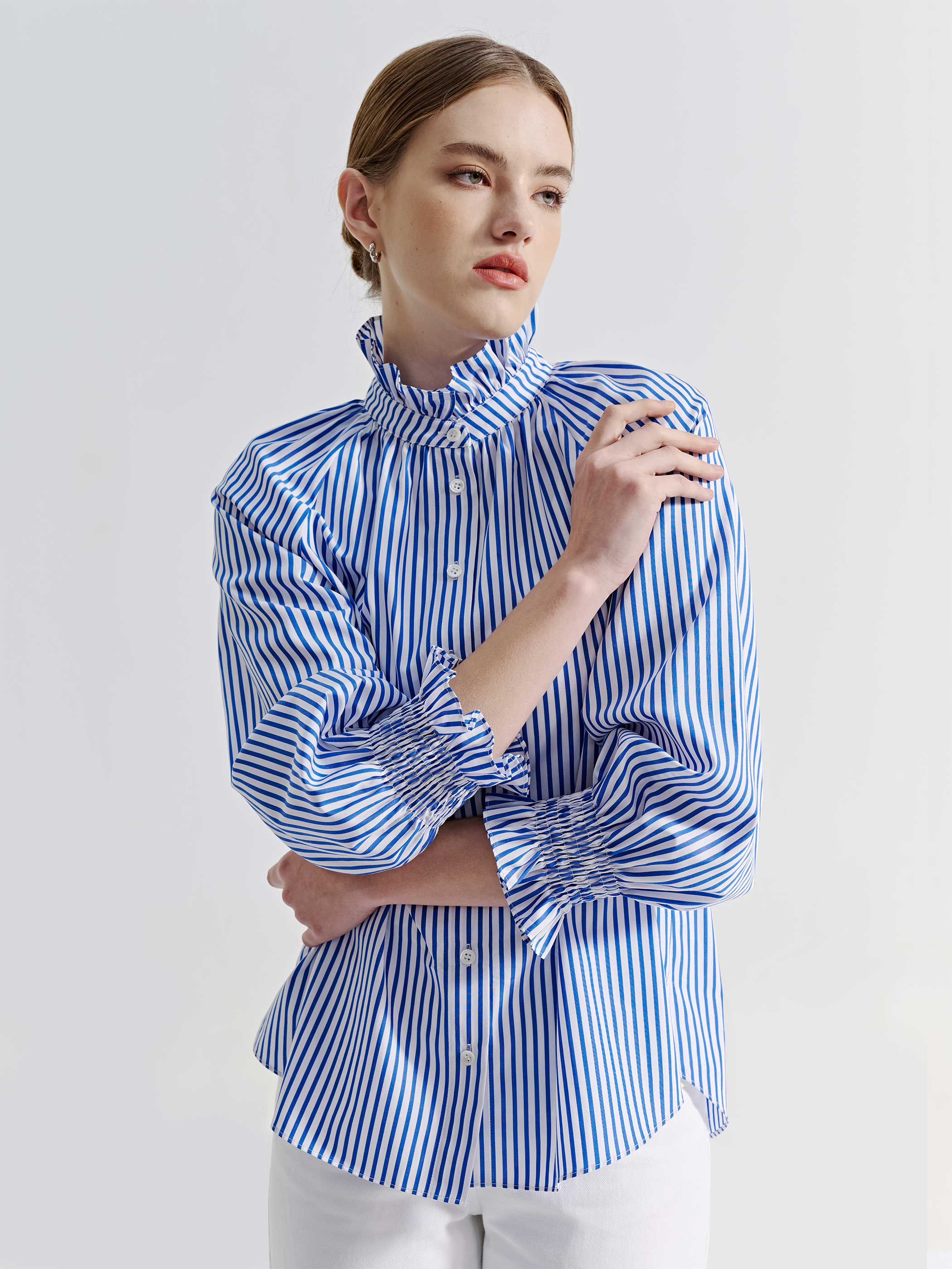 LILY STRIPE FLOUNCE TOP - Image 4