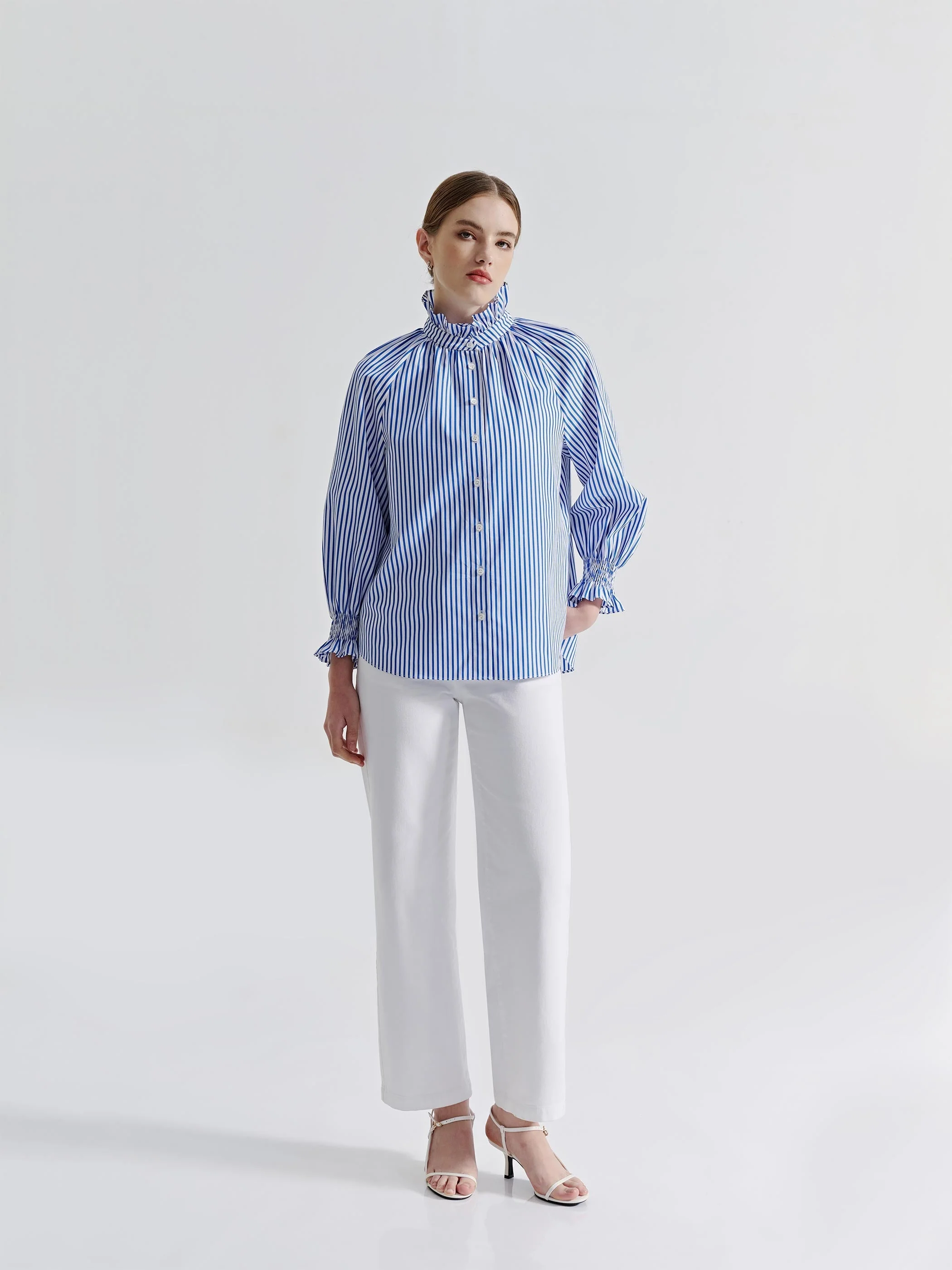 LILY STRIPE FLOUNCE TOP - Image 5
