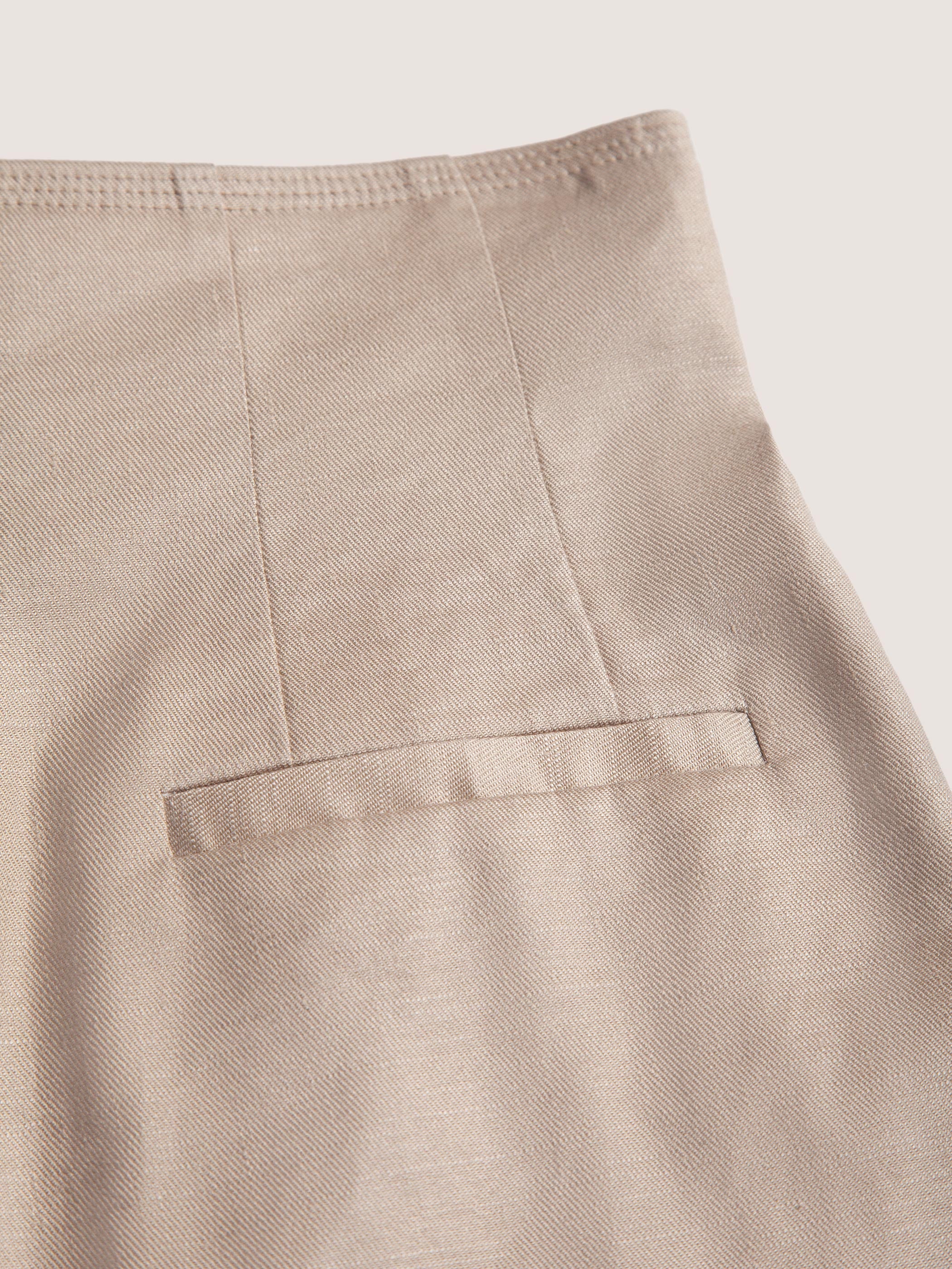 LINEN PLEATED SHORTS W/ BELT - Image 7