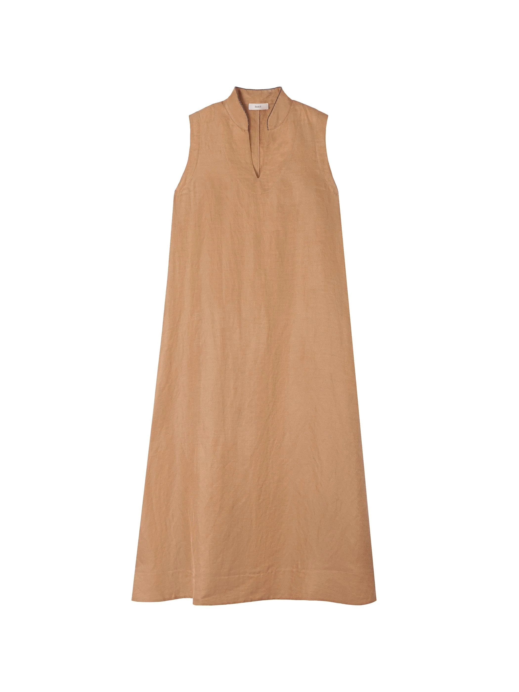 Mandarin Silk Linen Dress - Image 5