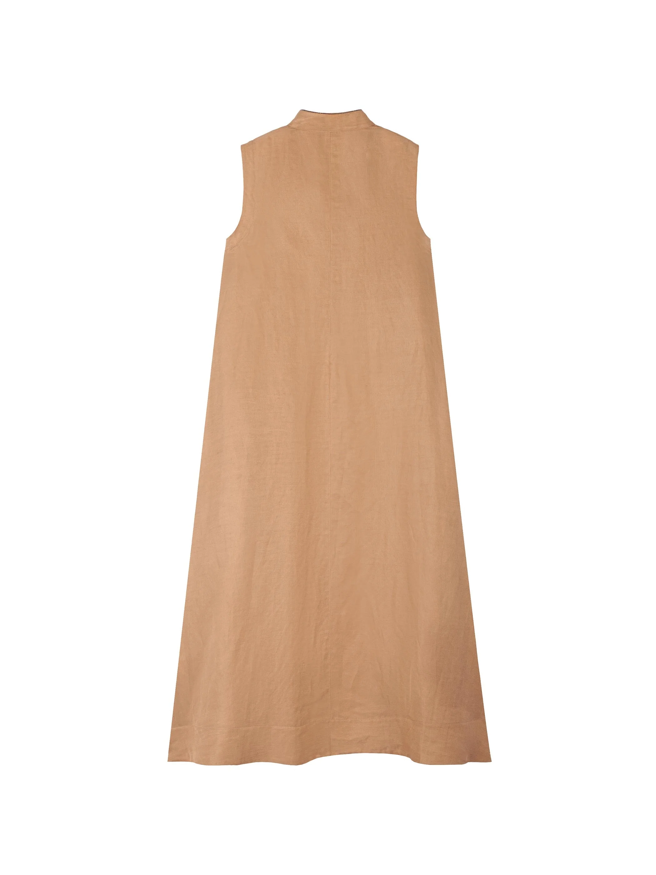 Mandarin Silk Linen Dress - Image 6