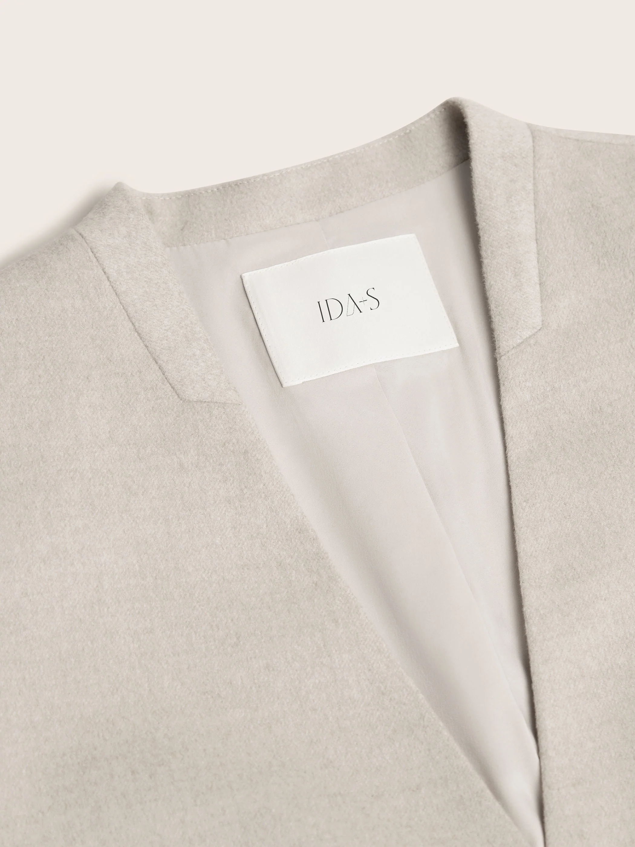 LIORA FRENCH SILK WOOL COLLARLESS HAUTE COUTURE SUIT JACKET - Image 12