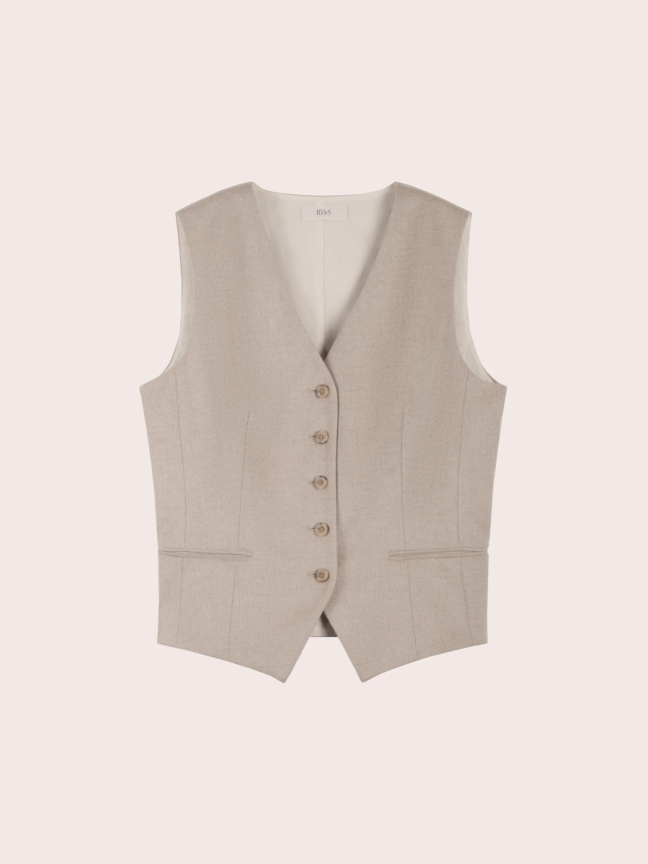 LIORA SILK WOOL SUIT VEST - Image 7