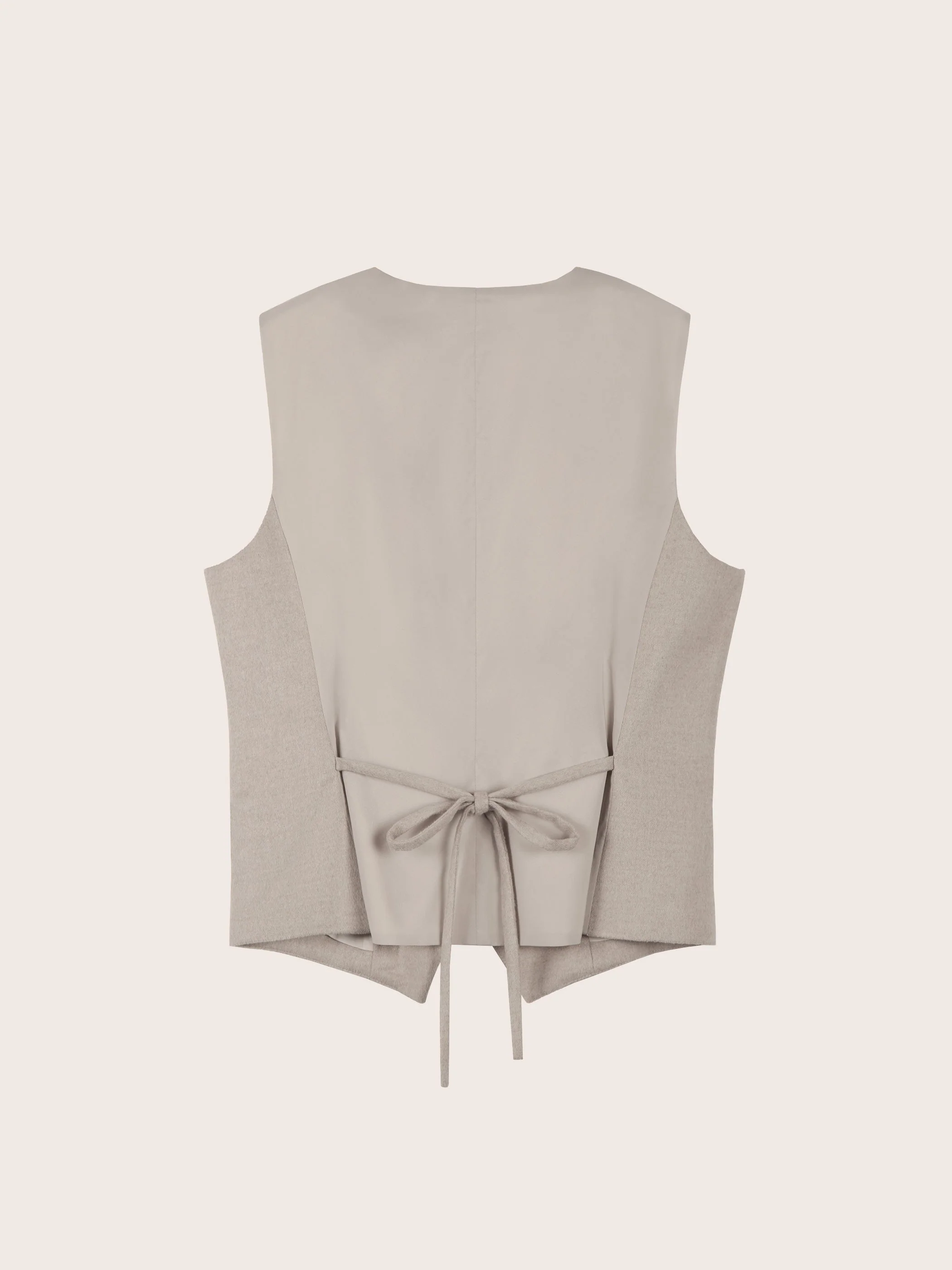 LIORA SILK WOOL SUIT VEST - Image 8