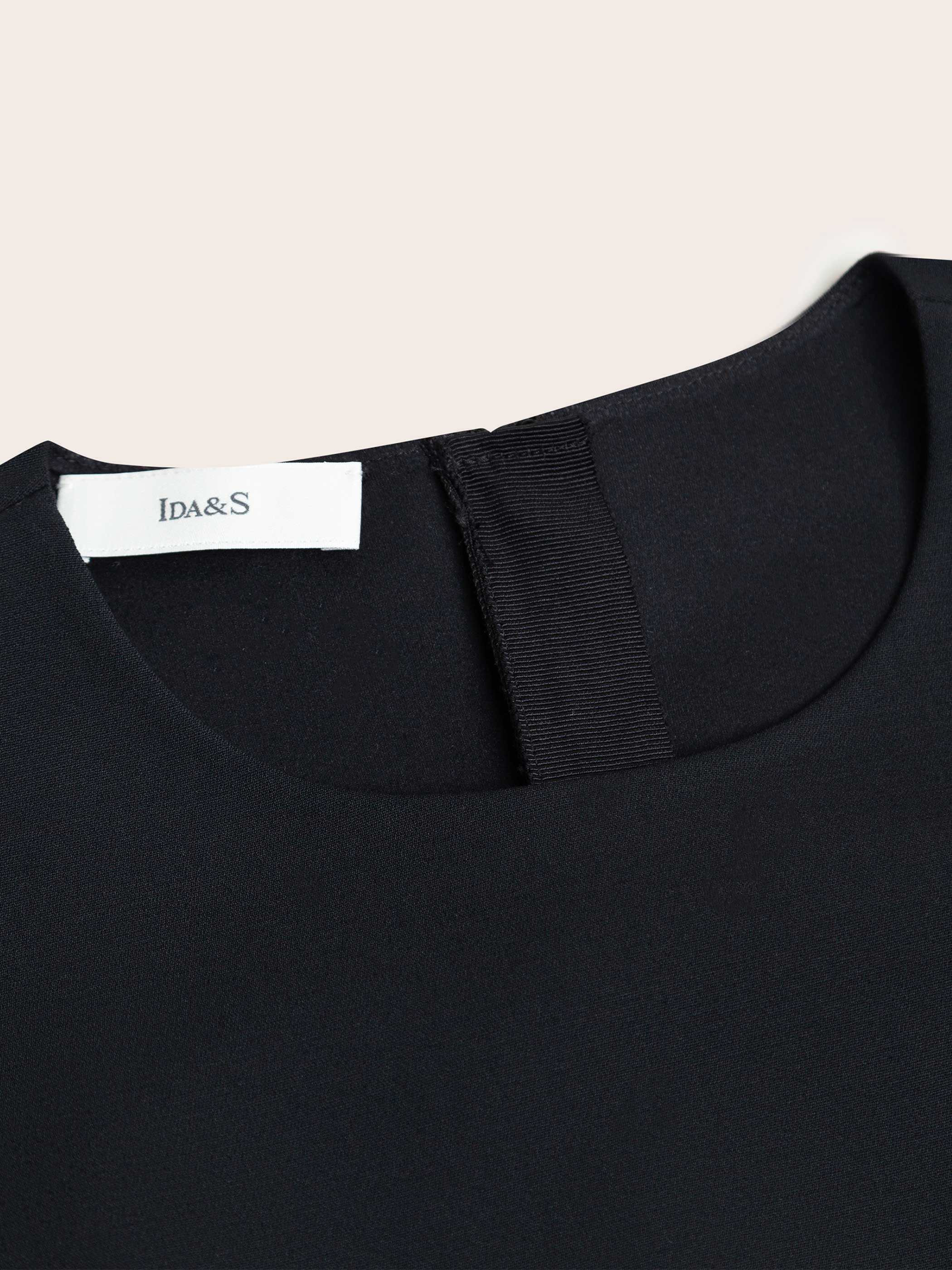 LONG SLEEVE CREW NECK A-LINE DRESS - Image 12