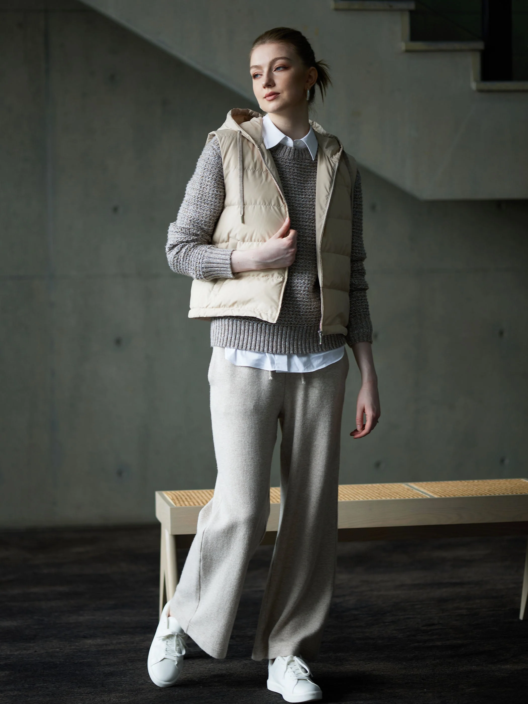 CLEO LONG SLEEVE WOOL CREW KNIT - Image 8