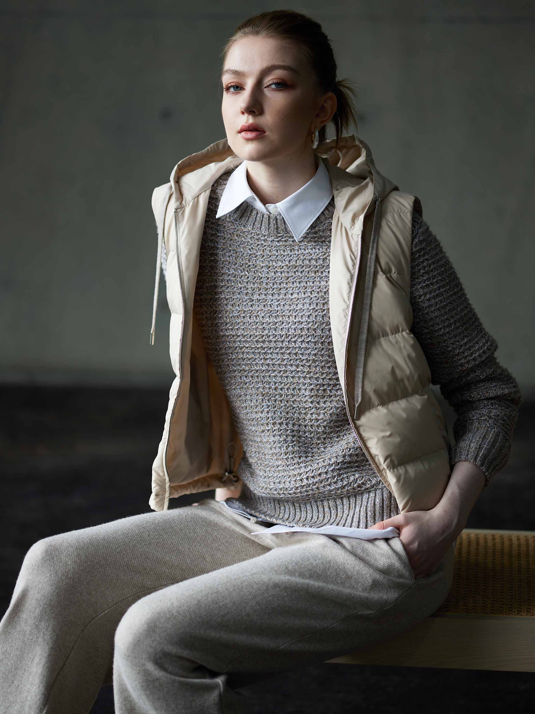 CLEO LONG SLEEVE WOOL CREW KNIT - Image 9
