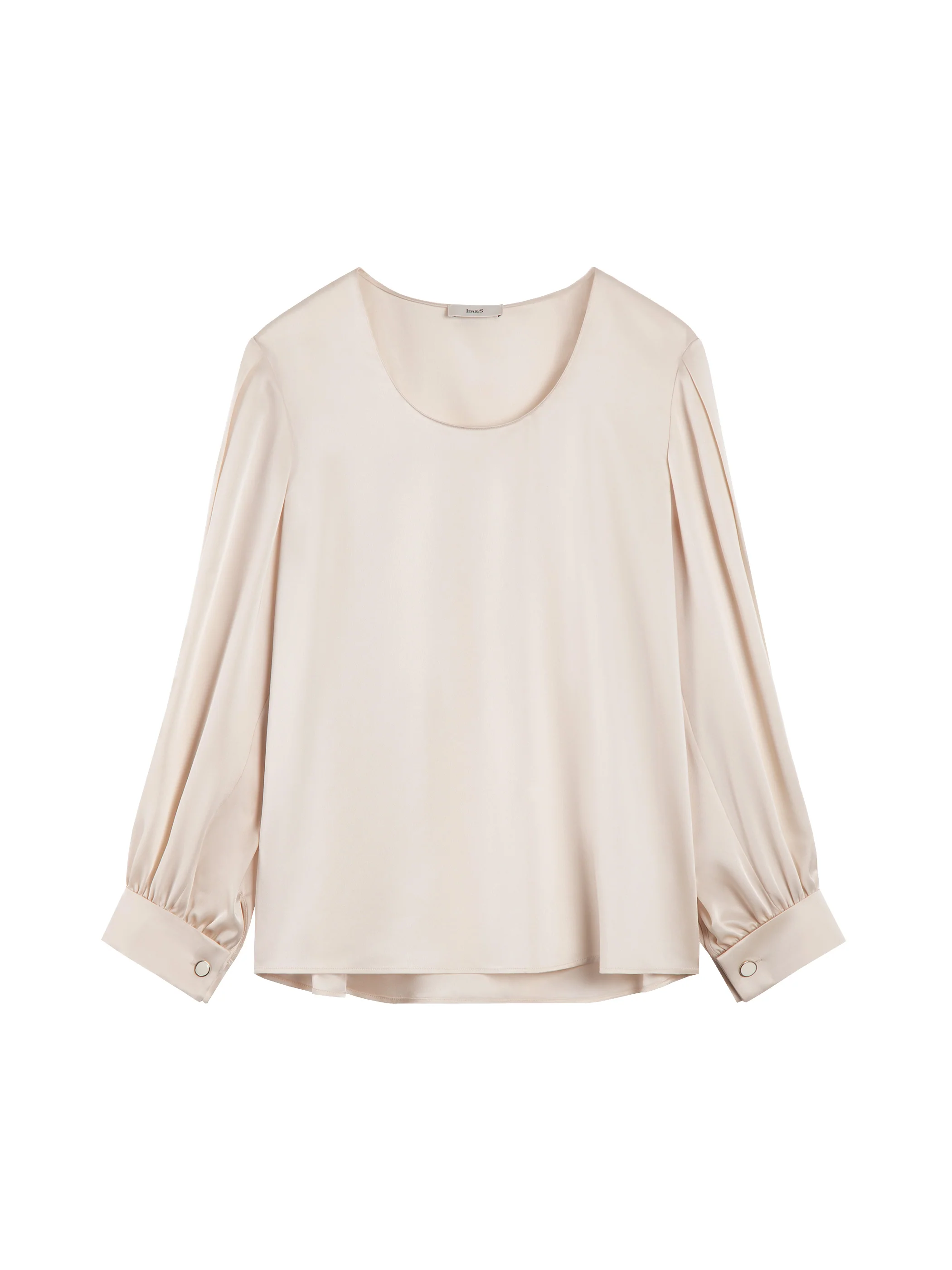 LONG SLEEVE OPEN NECK BLOUSE
