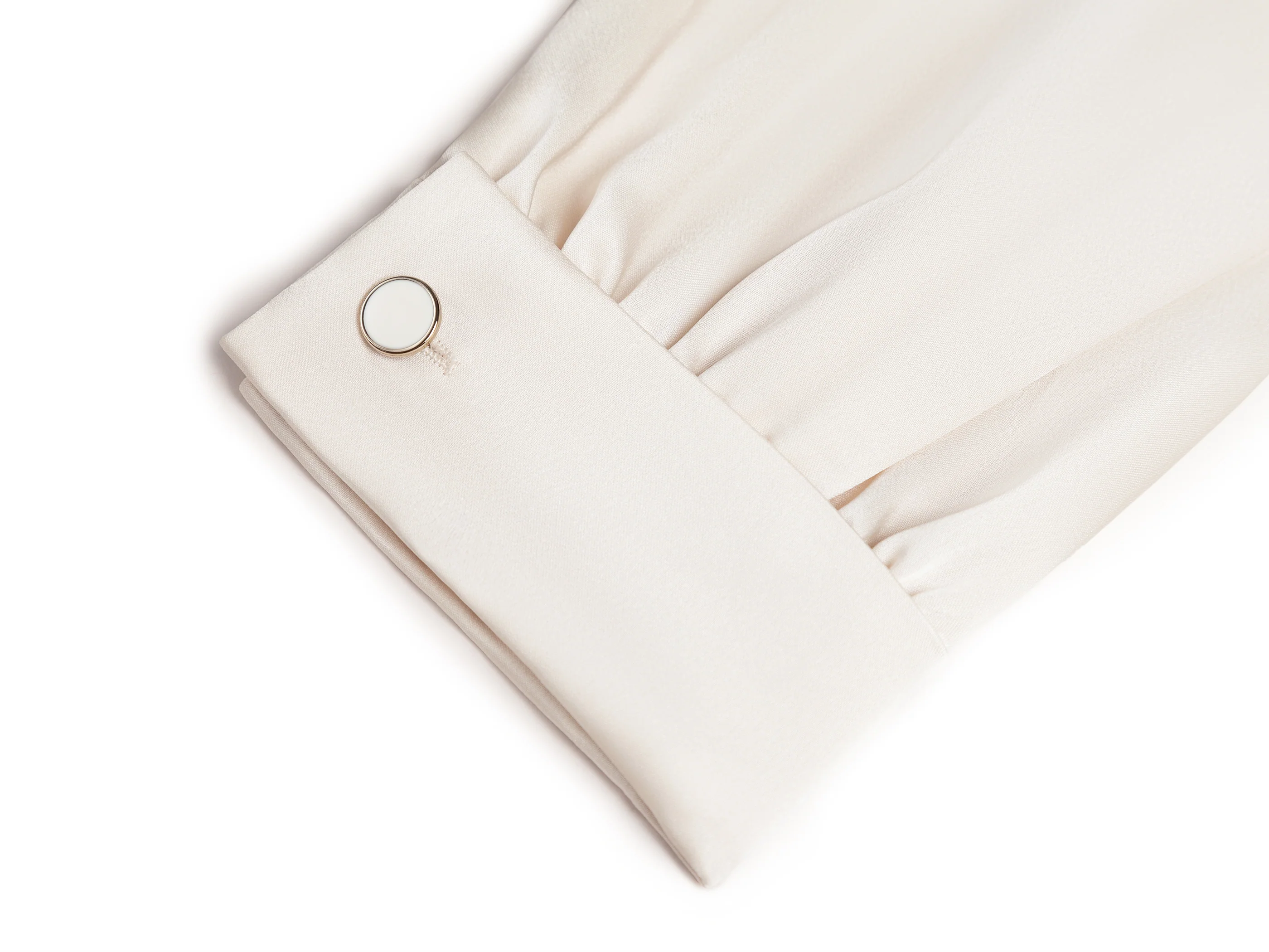 LONG SLEEVE OPEN NECK BLOUSE - Image 7