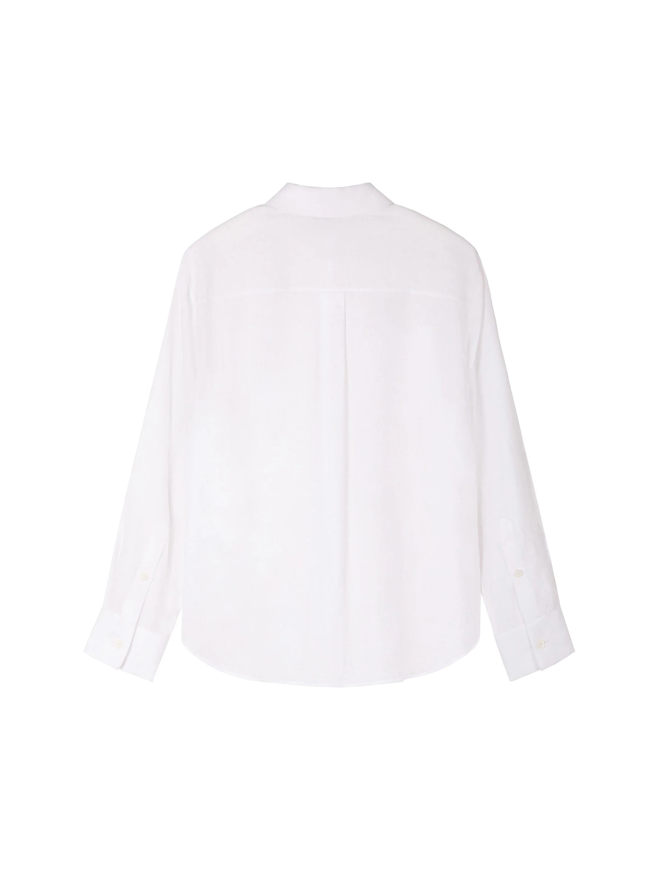 LONG SLEEVEN LINEN SHIRT W/ RELAXED SHOULDER - Image 7