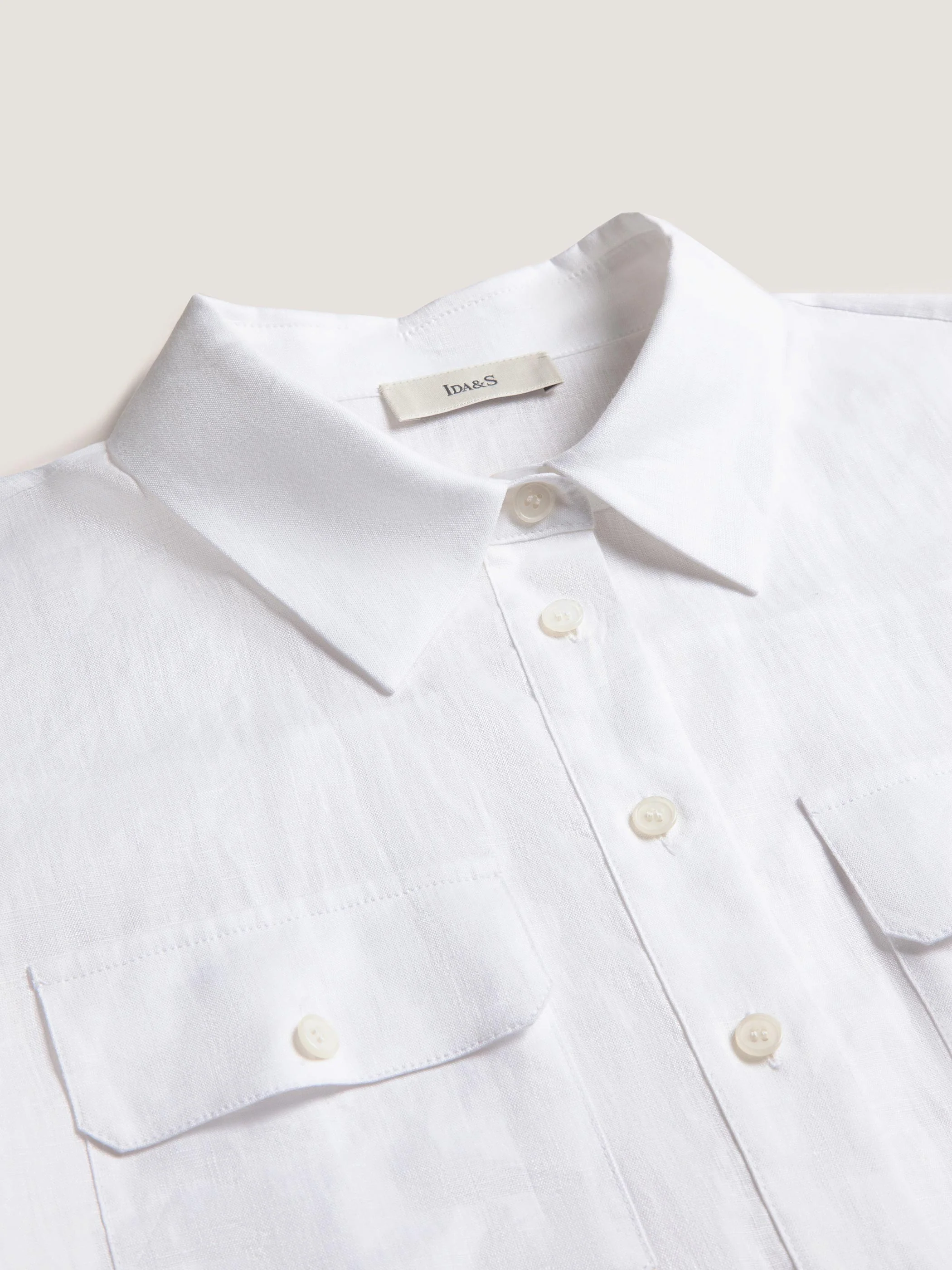 LONG SLEEVEN LINEN SHIRT W/ RELAXED SHOULDER - Image 9