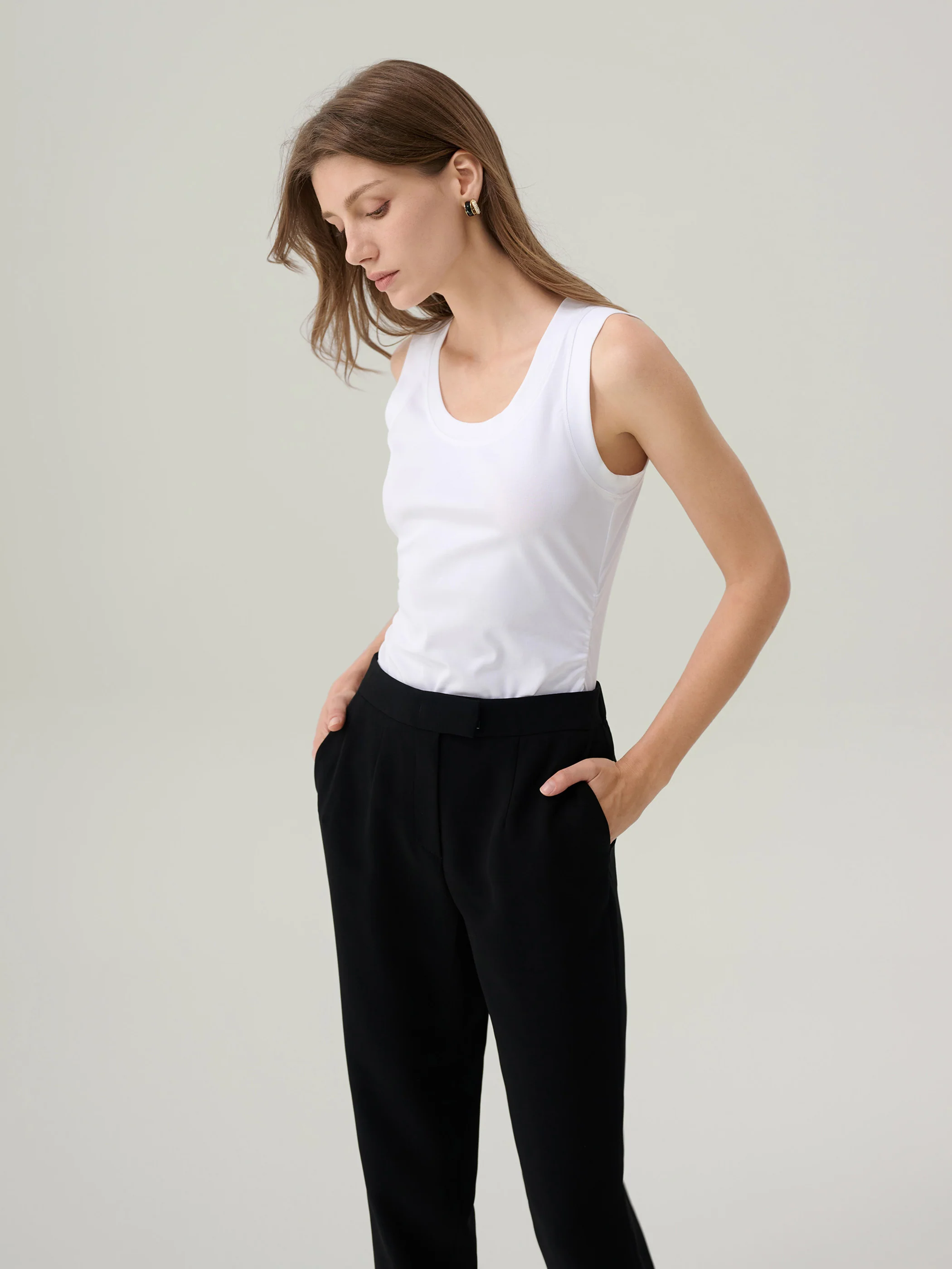 Mae White Tank Top - Image 4