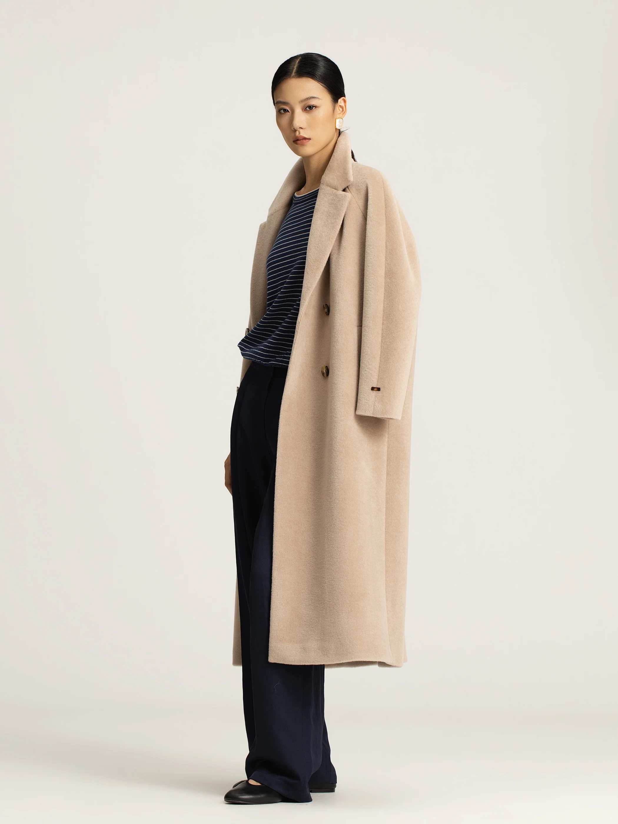 Maelle Wool Silk Coat - Image 3
