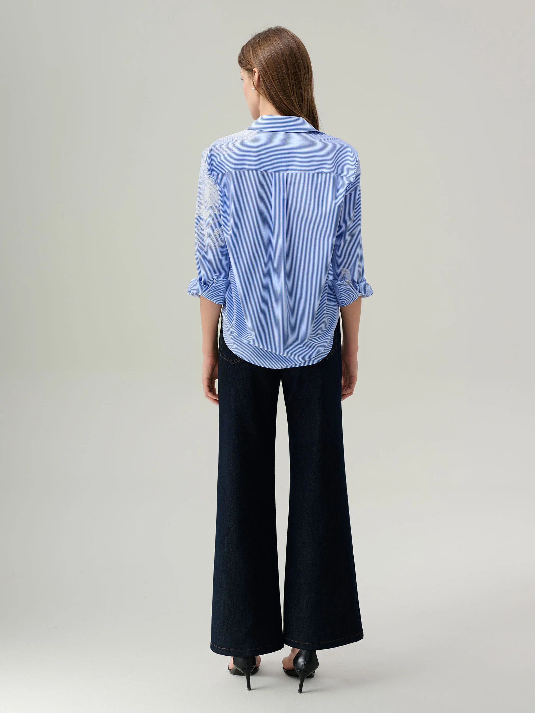 Maisie Striped Oversized Blouse - Image 5
