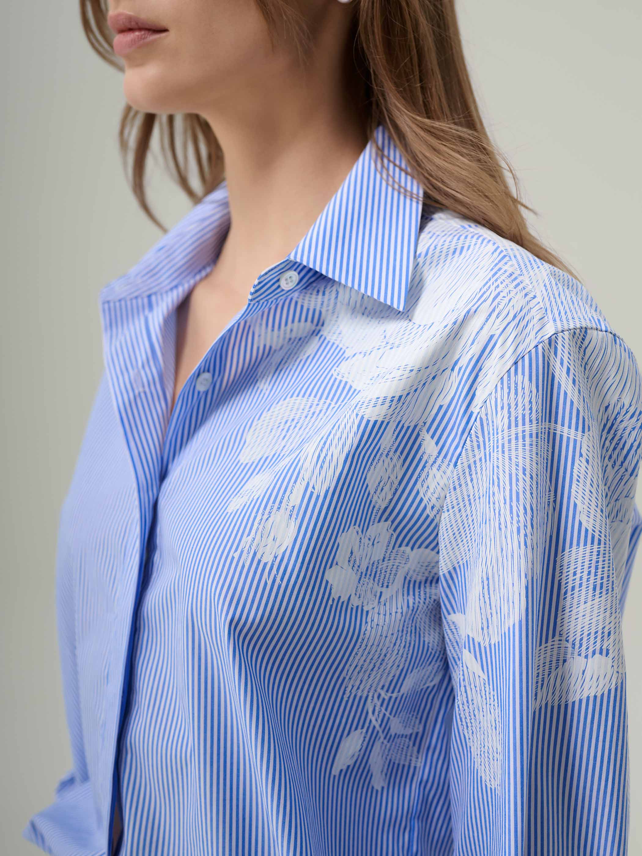 Maisie Striped Oversized Blouse - Image 7