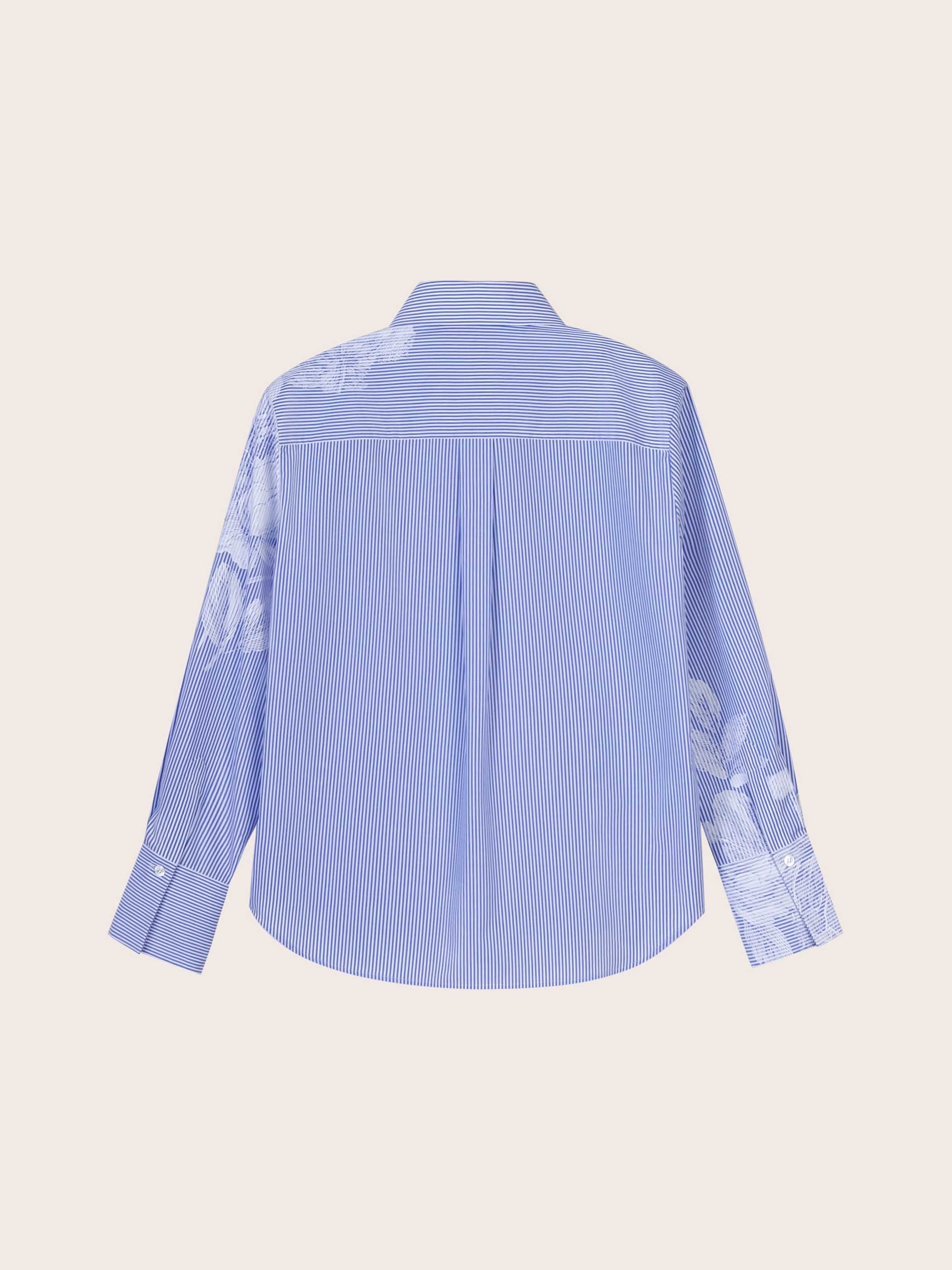 Maisie Striped Oversized Blouse - Image 9