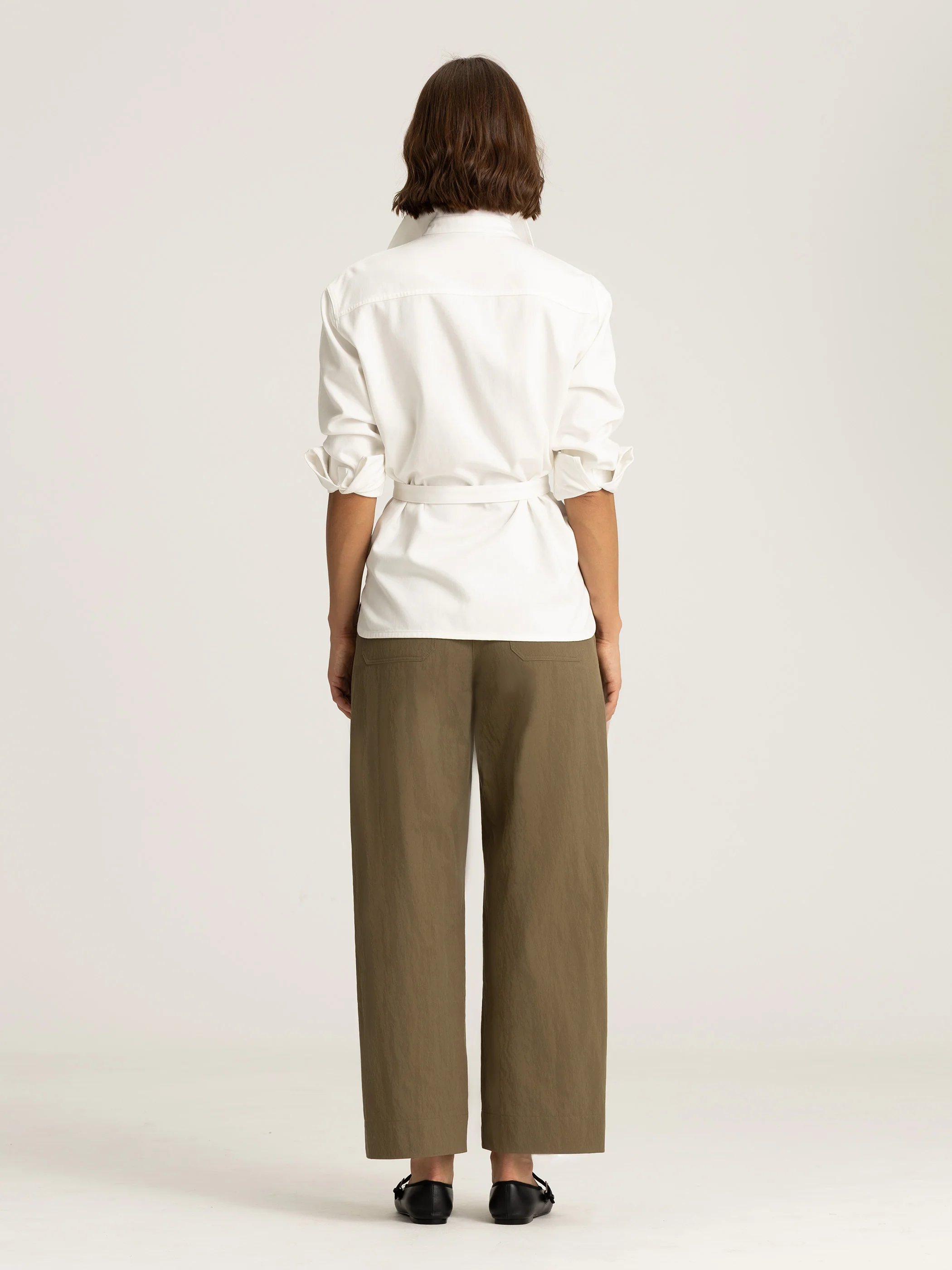 Mara Utility Belted Cotton Shirt - Image 3