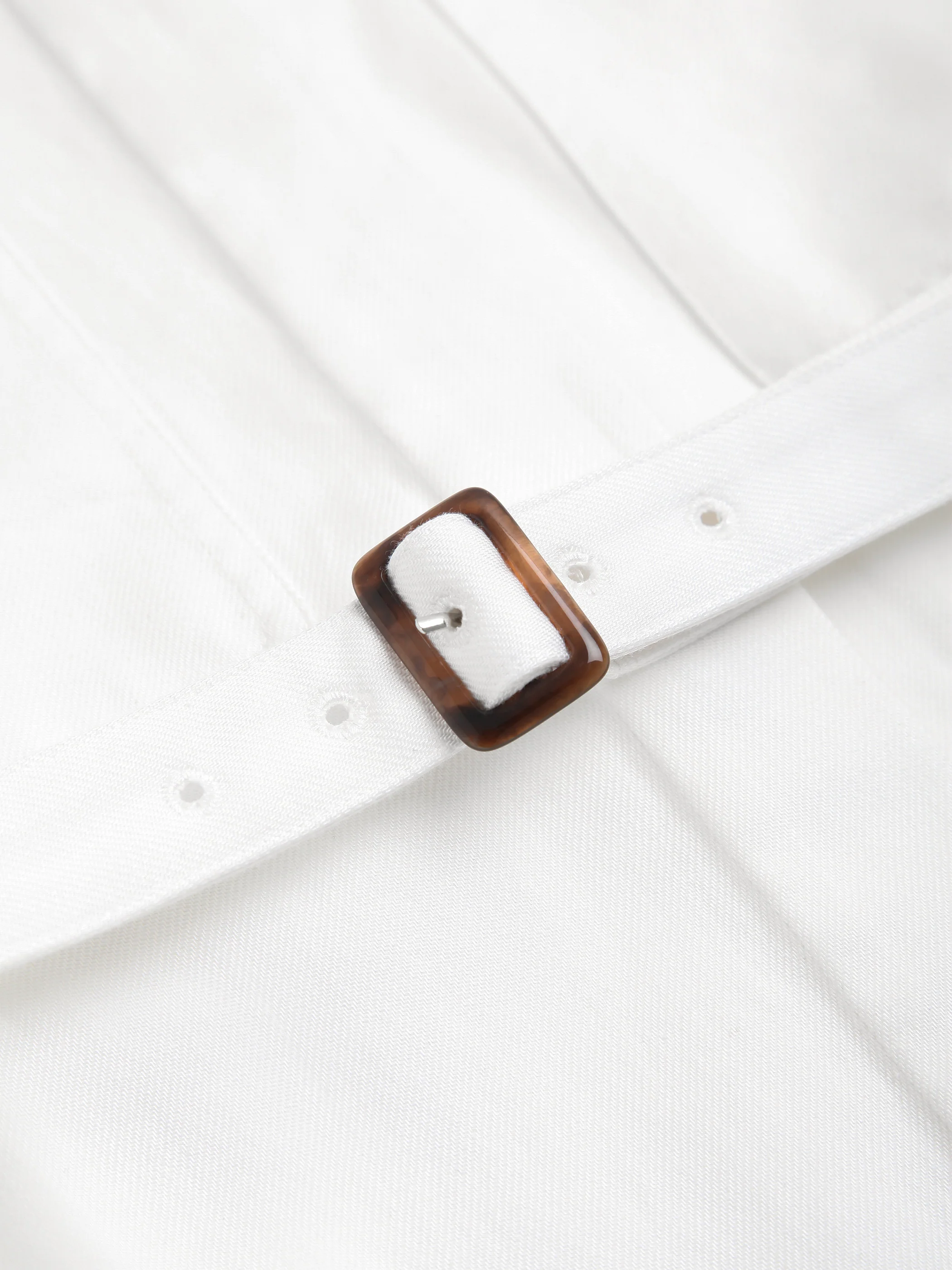 Mara Utility Belted Cotton Shirt - Image 8