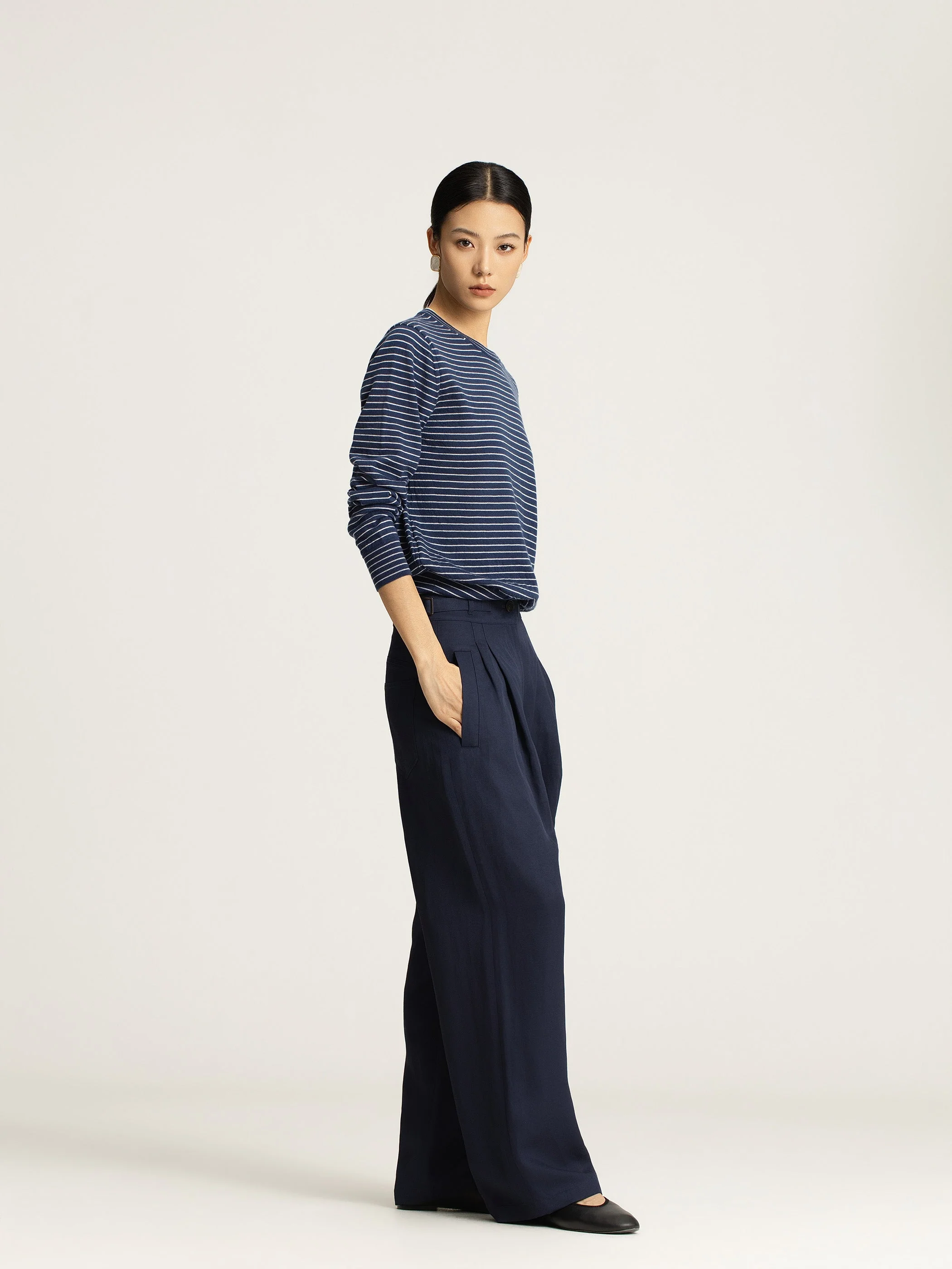 Marlo Cashmere Stripe Knit - Image 3