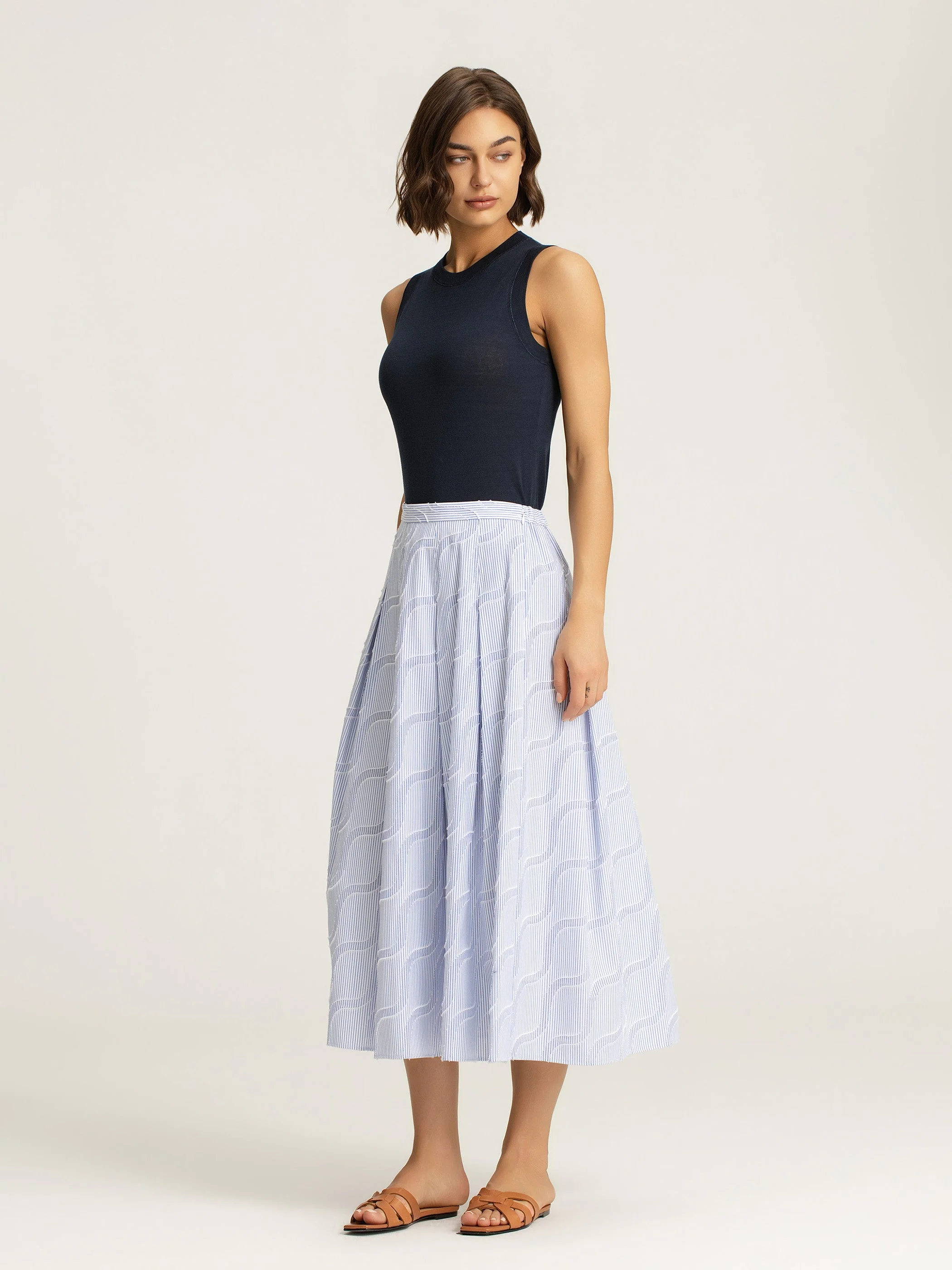 Marnie Compact Cotton Knit Tank