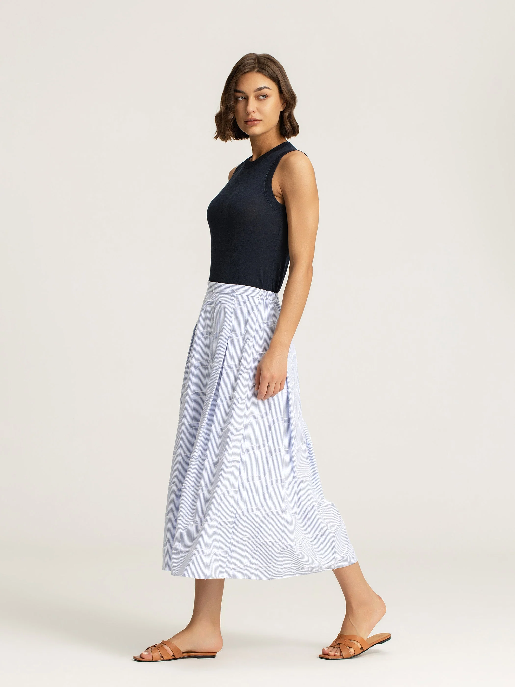Marnie Compact Cotton Knit Tank - Image 2